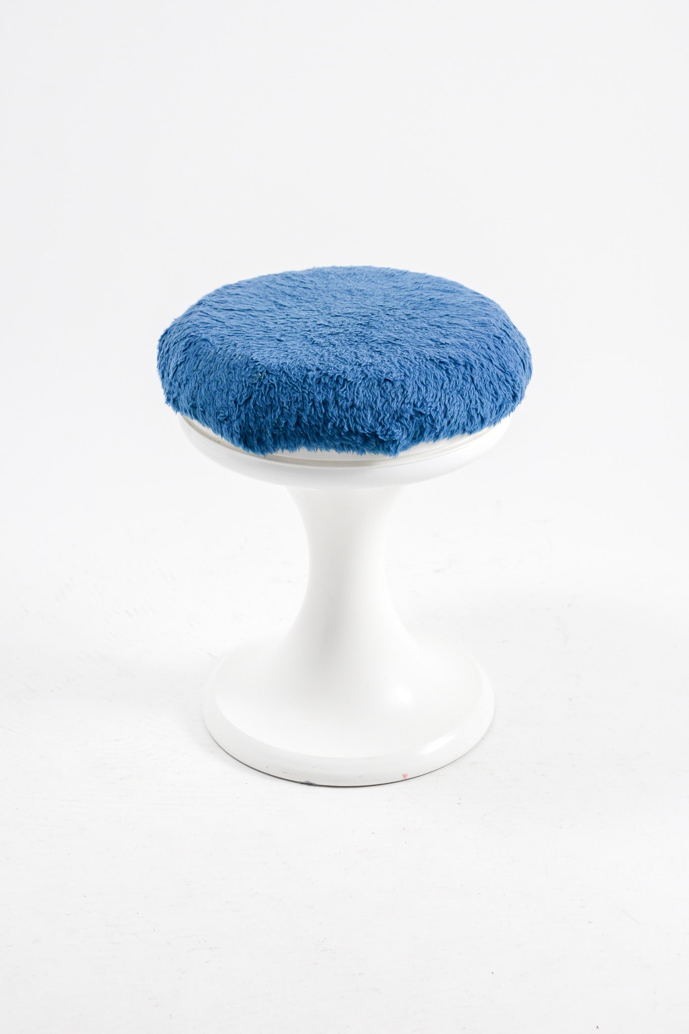 MOFU MOFU Stool Blue & White/ モフモフ スツール ブルー&ホワイト