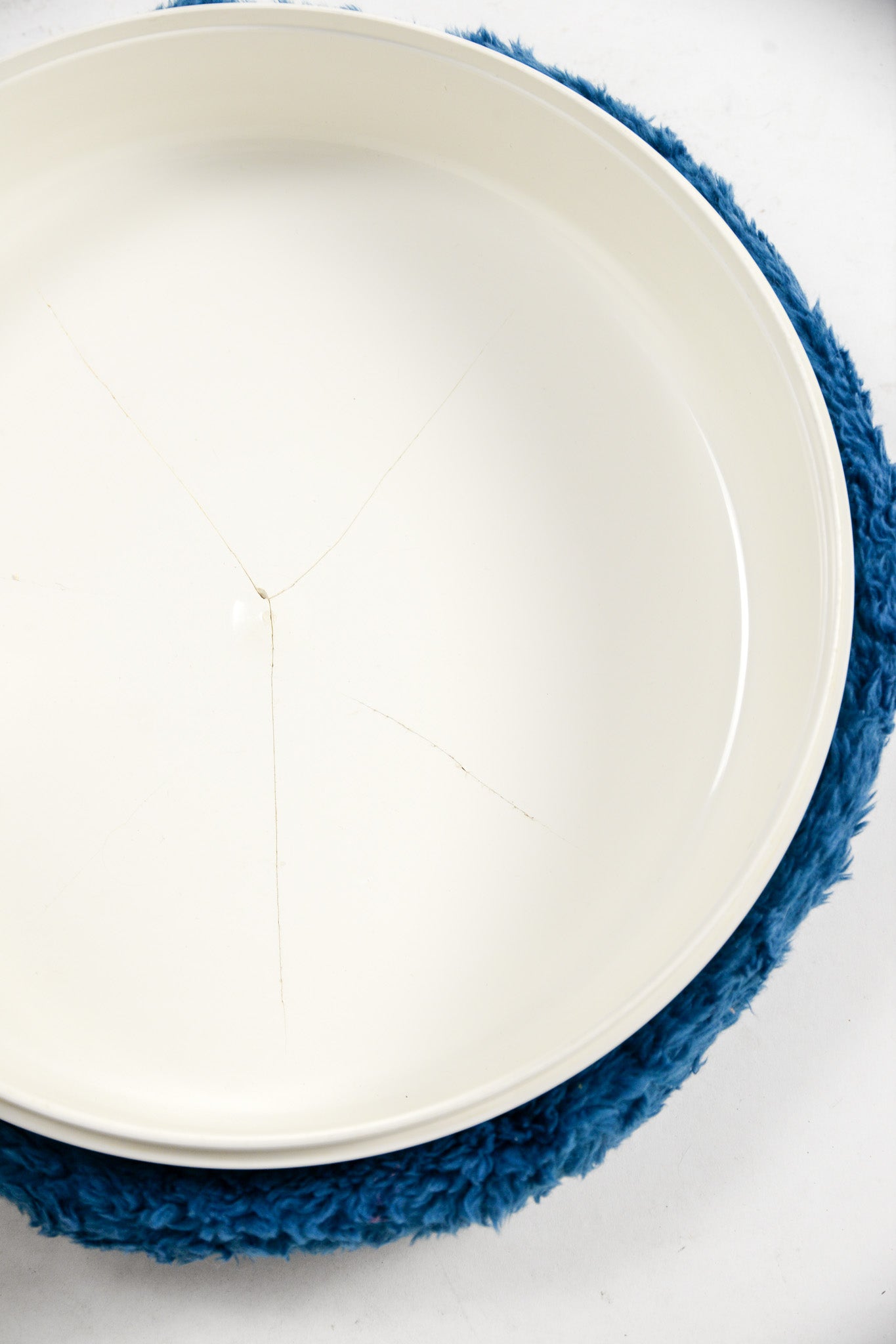 MOFU MOFU Stool Blue & White/ モフモフ スツール ブルー&ホワイト