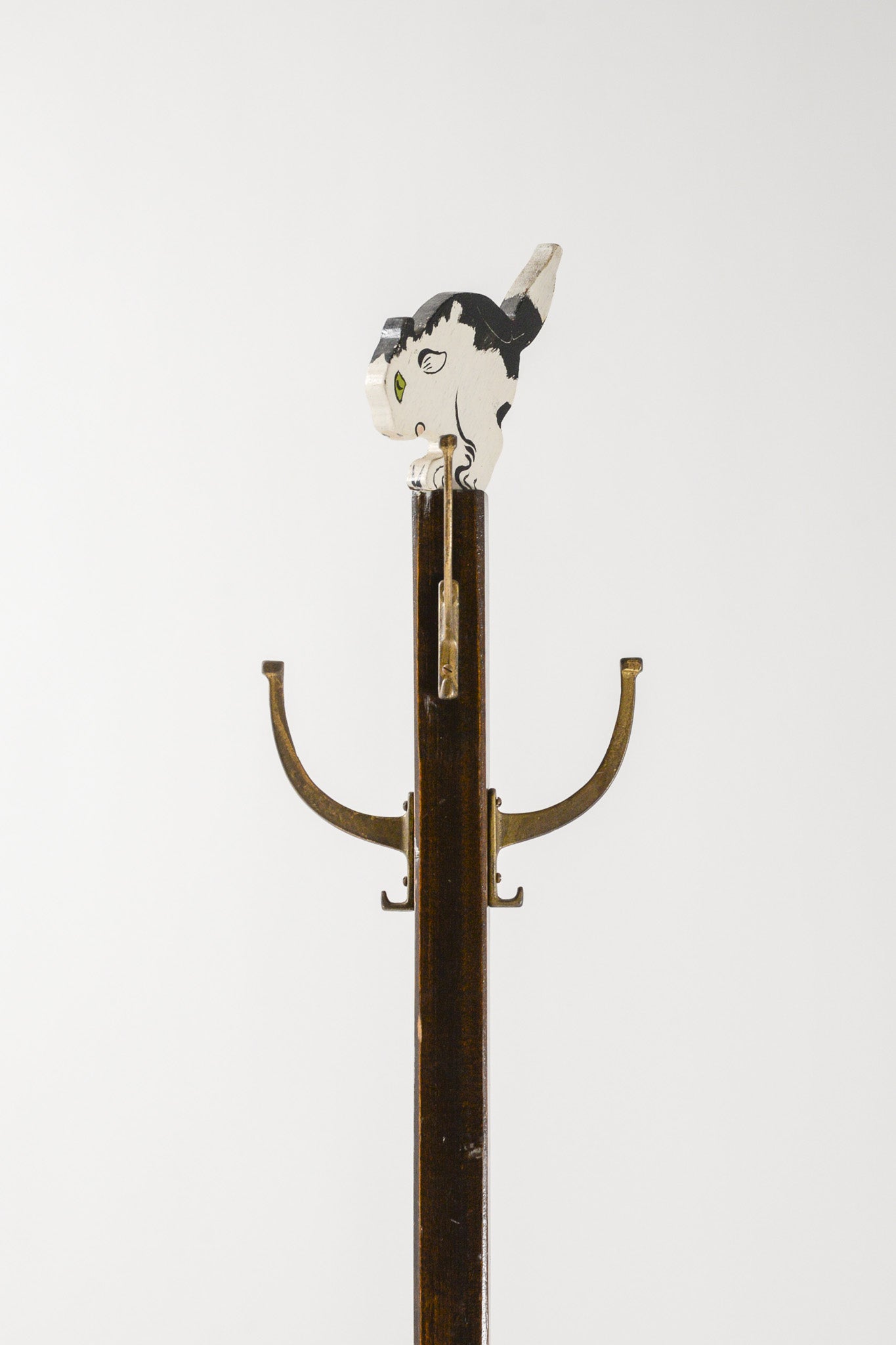 Animal Motif Wooden Coat Rack / 犬猫 コートラック