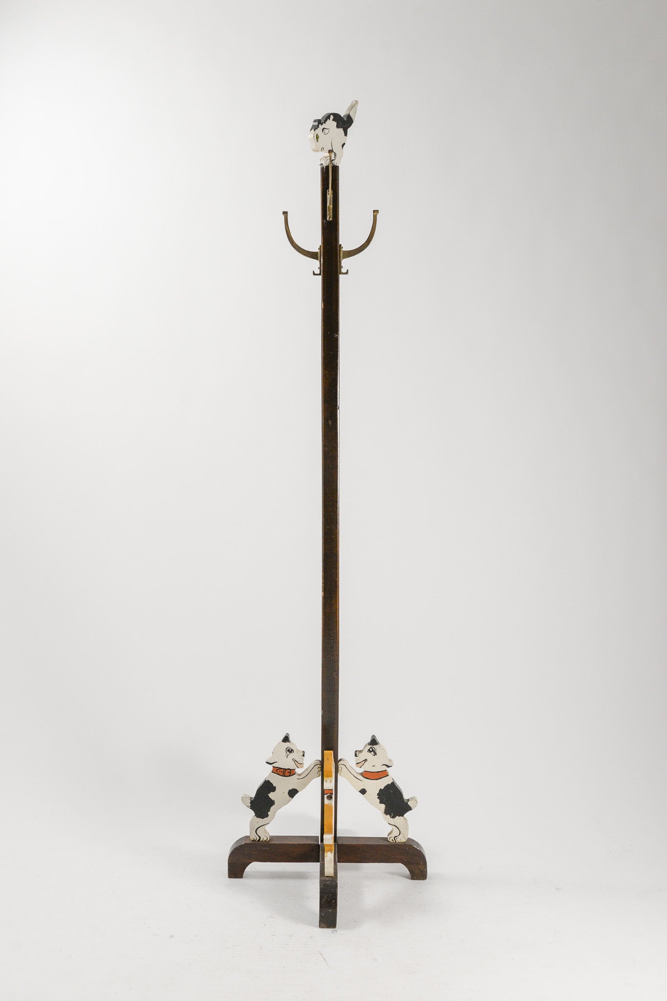 Animal Motif Wooden Coat Rack / 犬猫 コートラック