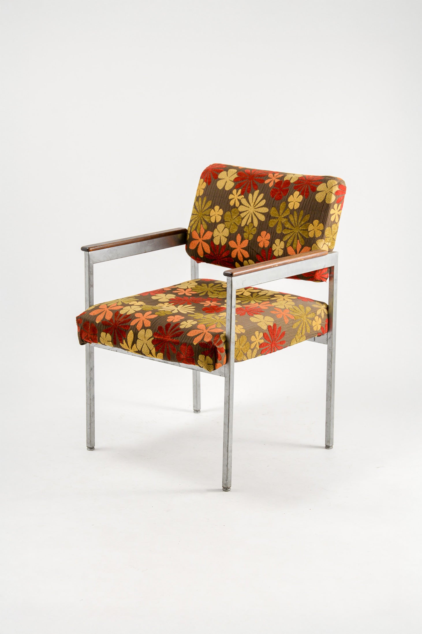 Floral Fabric Armchair / 花柄ファブリック アームチェア