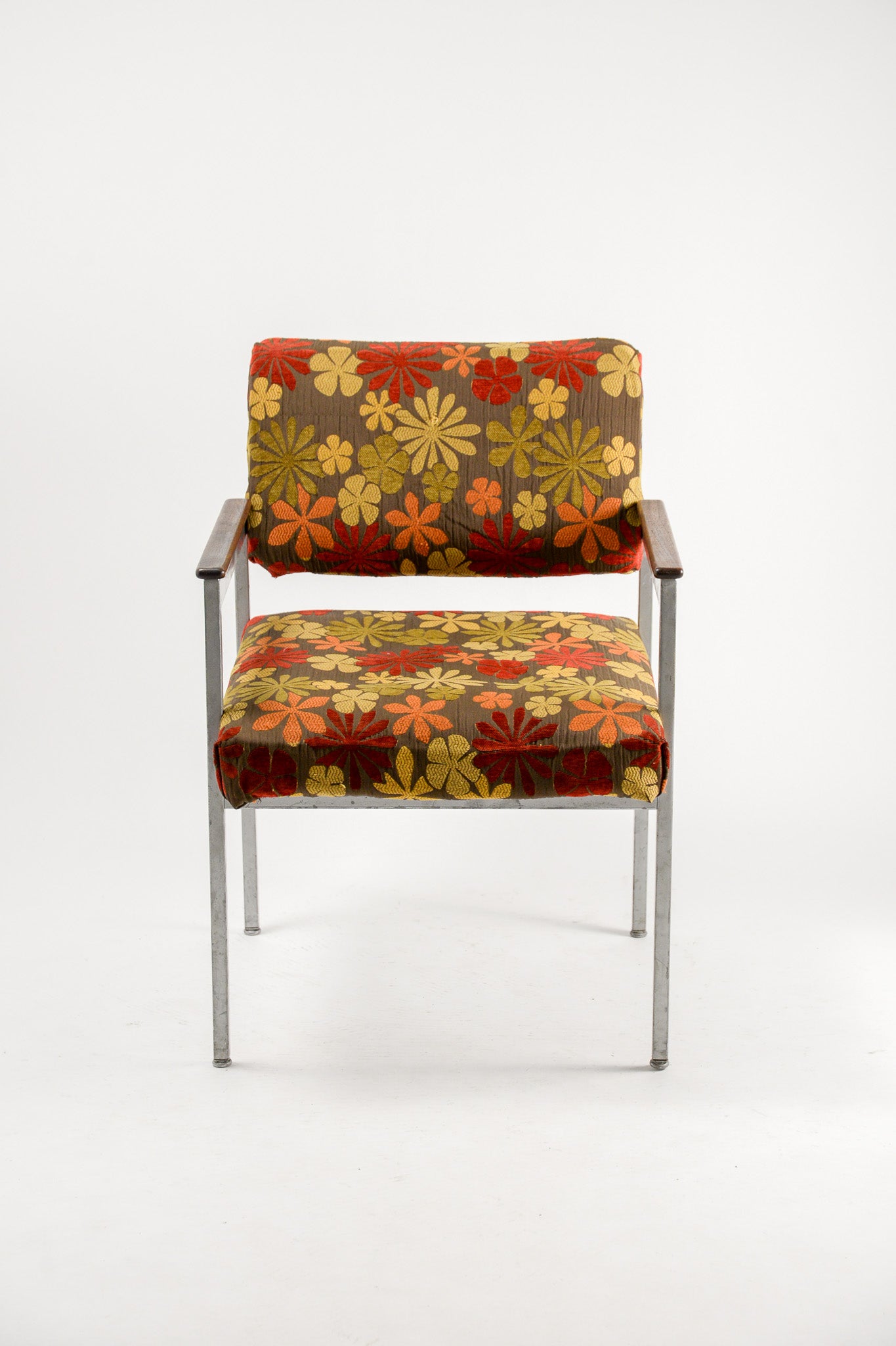Floral Fabric Armchair / 花柄ファブリック アームチェア
