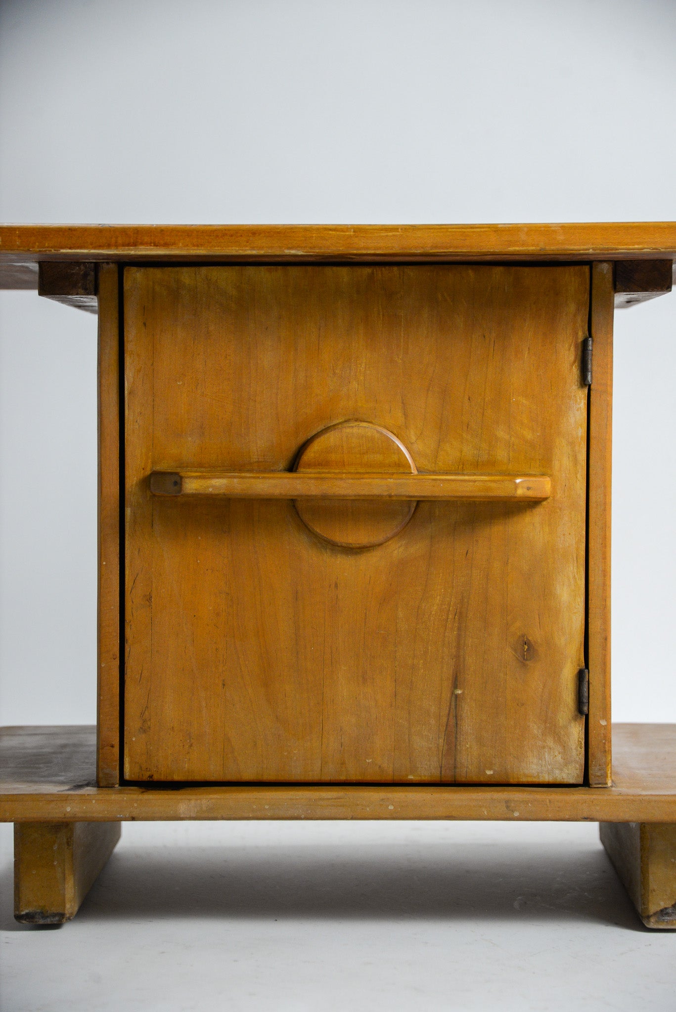 Wooden Side Table with Cabinet / 収納付きサイドテーブル – STORE IN