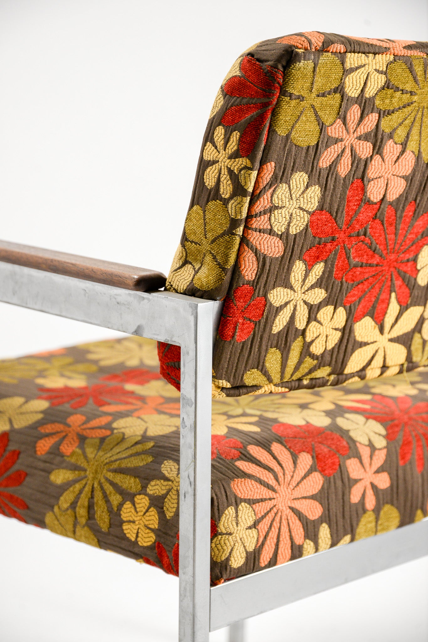 Floral Fabric Armchair / 花柄ファブリック アームチェア