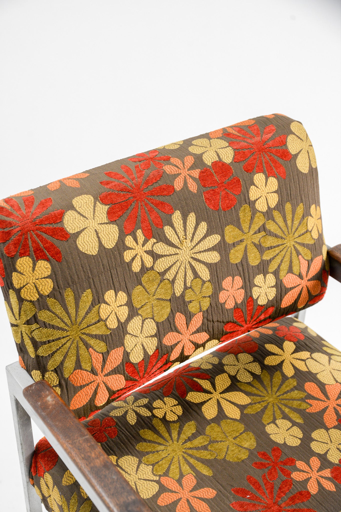 Floral Fabric Armchair / 花柄ファブリック アームチェア