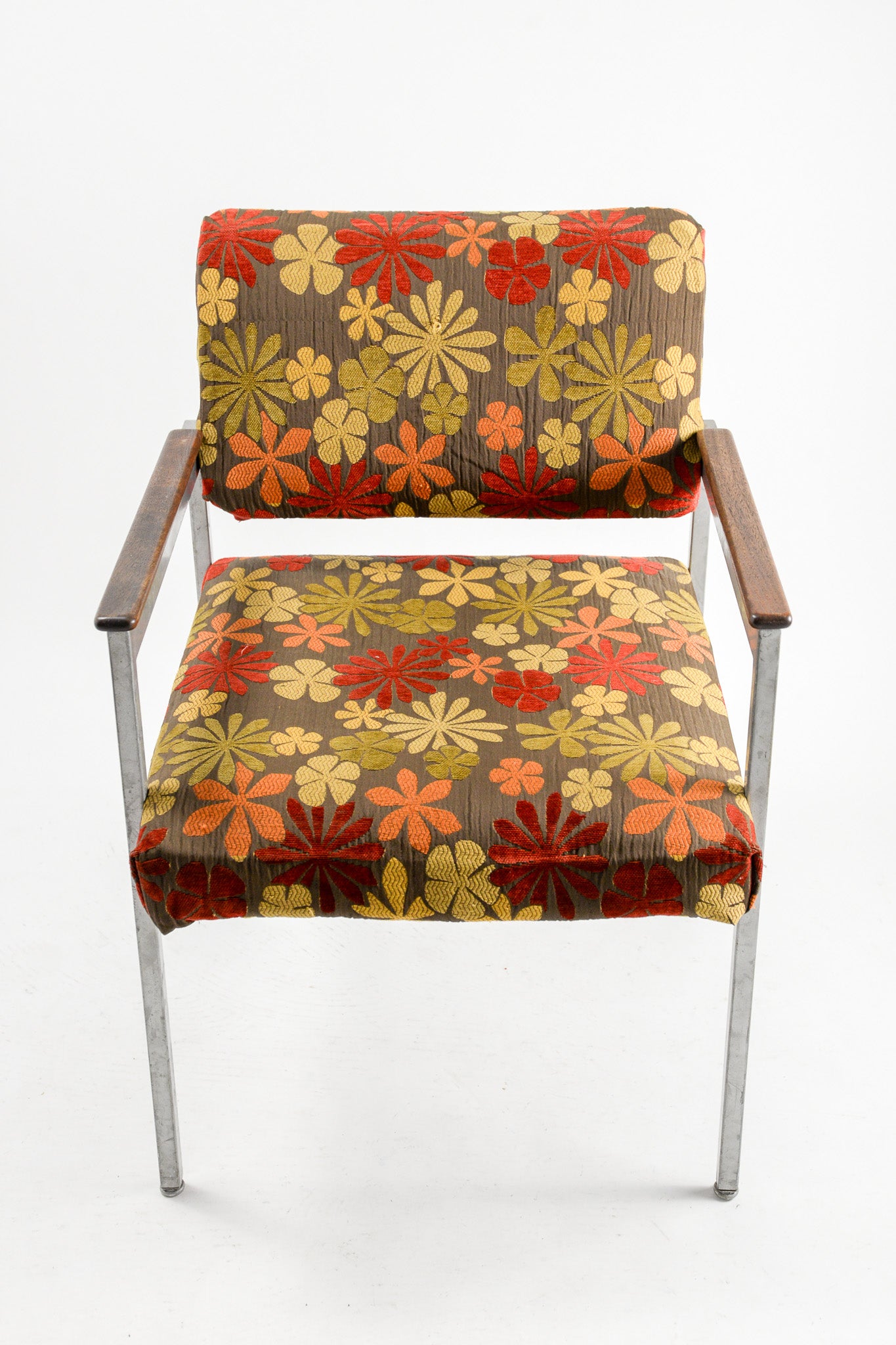 Floral Fabric Armchair / 花柄ファブリック アームチェア
