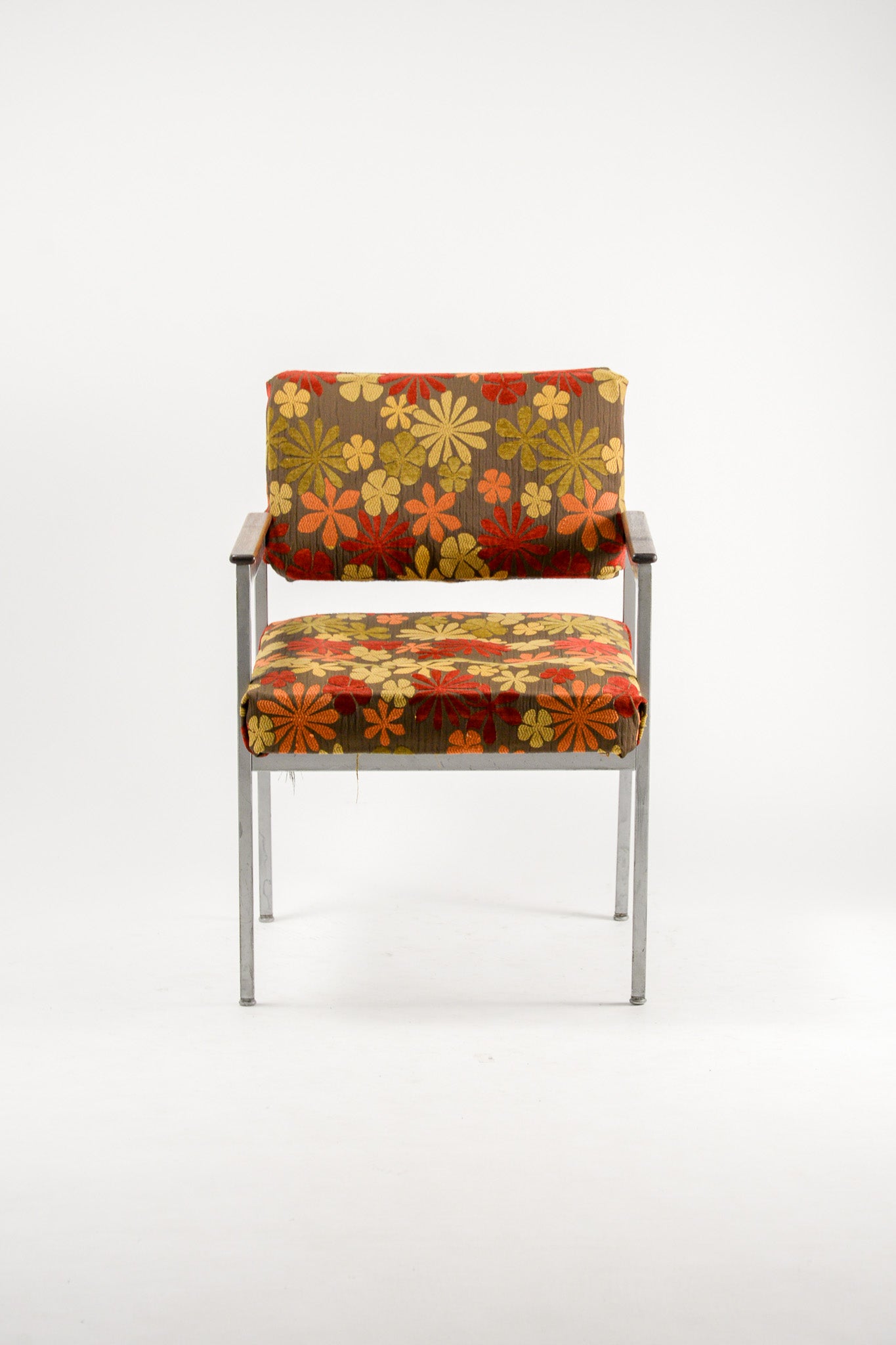 Floral Fabric Armchair / 花柄ファブリック アームチェア