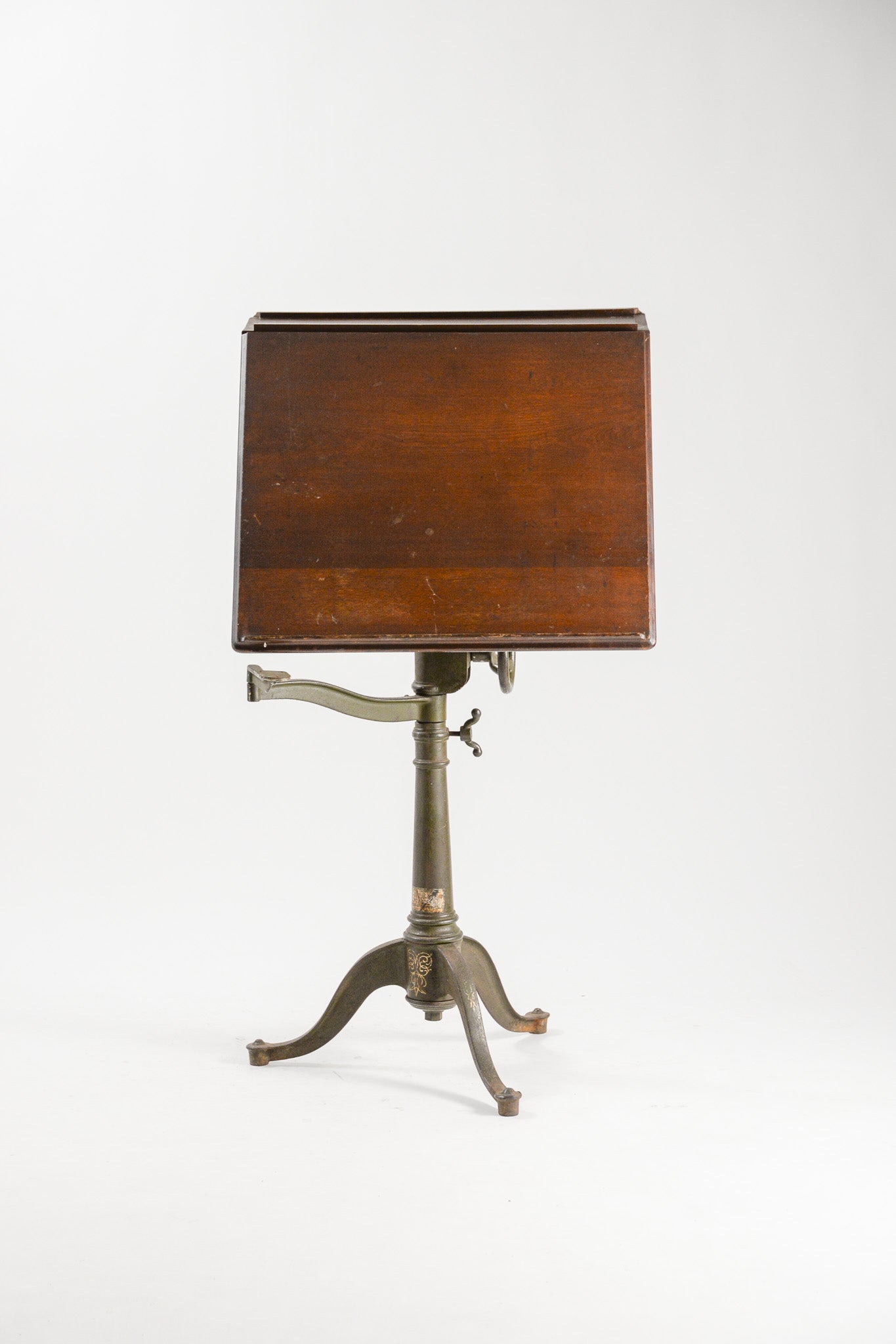 Vintage Adjustable Cast Iron &Wood Lectern / 書見台（譜面台）