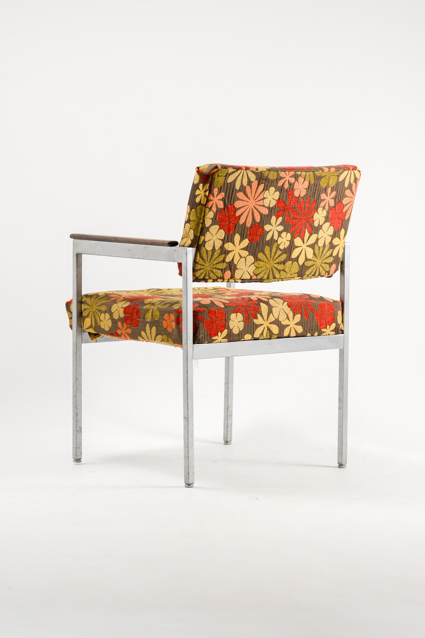 Floral Fabric Armchair / 花柄ファブリック アームチェア