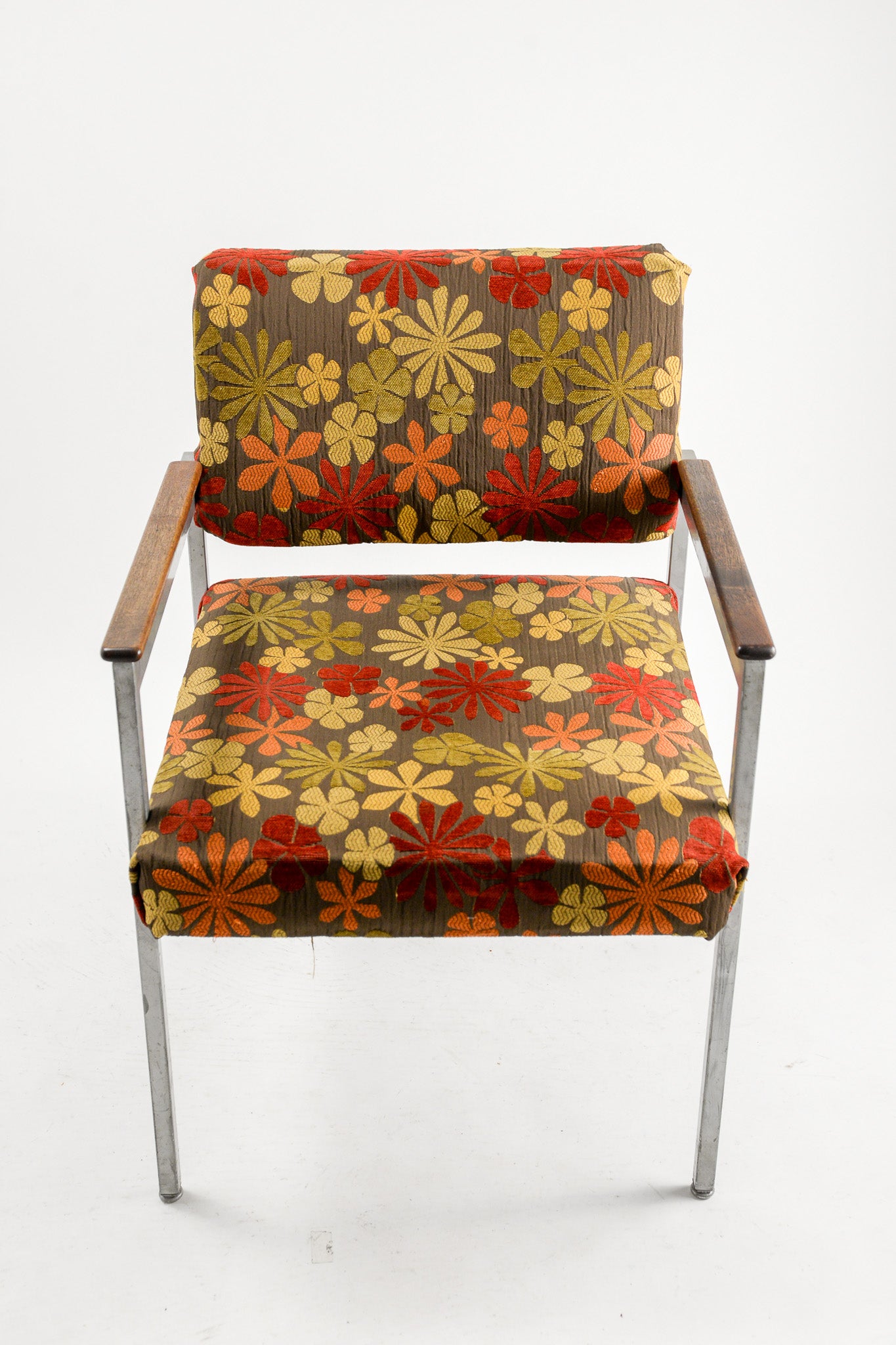 Floral Fabric Armchair / 花柄ファブリック アームチェア