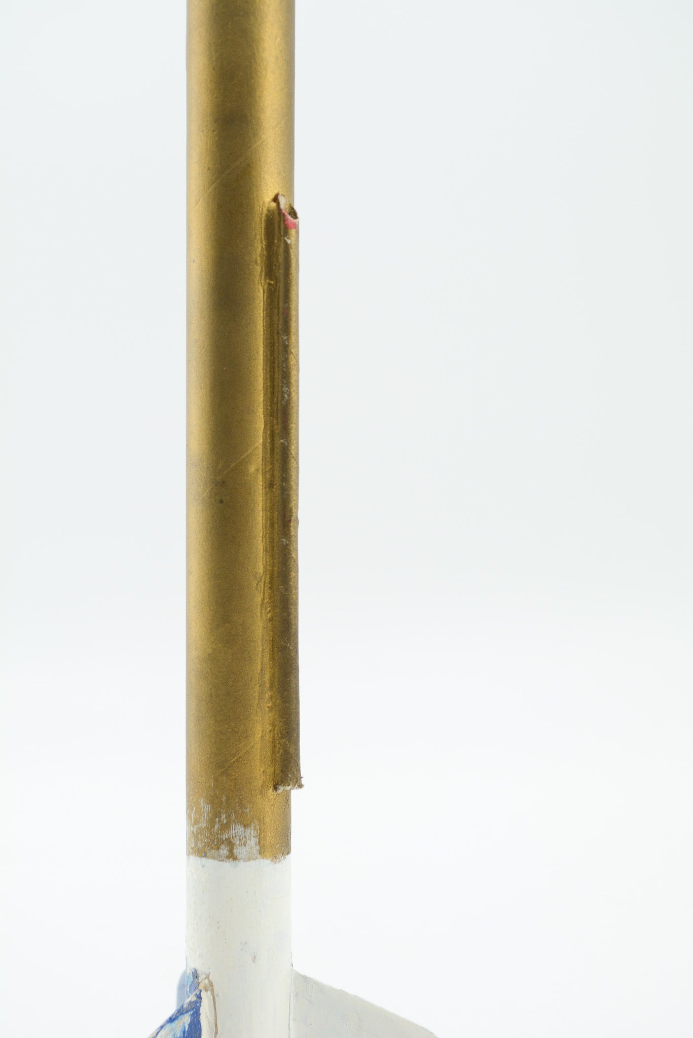 Retro Space Rocket (Gold/White/Blue) / ロケット オブジェ (金、白、青)