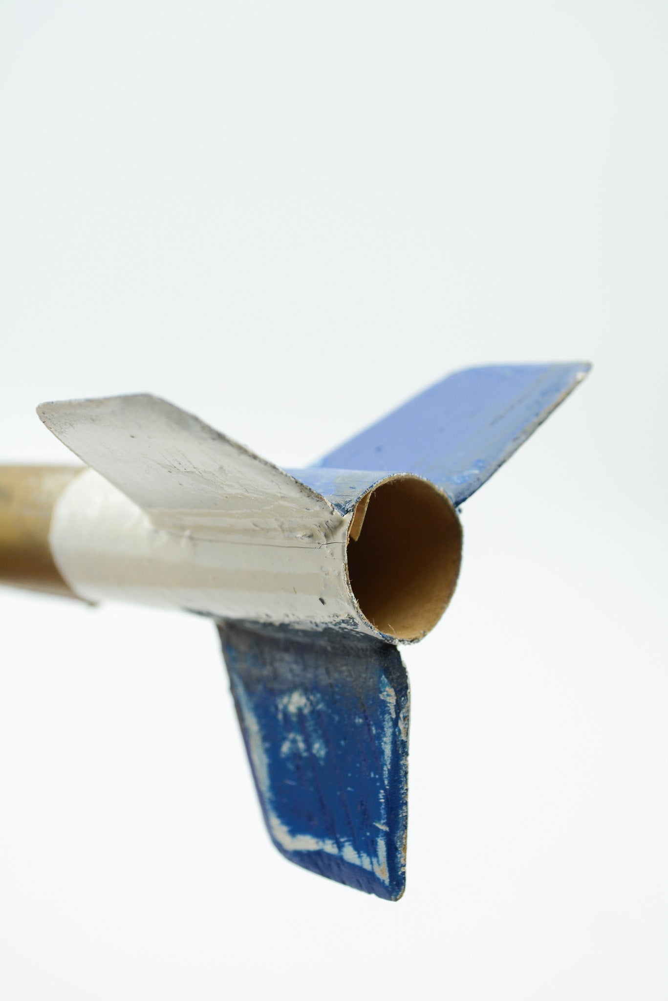 Retro Space Rocket (Gold/White/Blue) / ロケット オブジェ (金、白、青)