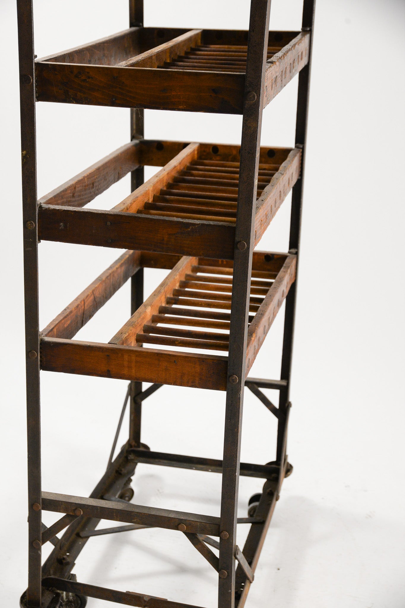 Vintage Wood & Iron Shoes Rack / ヴィンテージ ウッド&アイアン