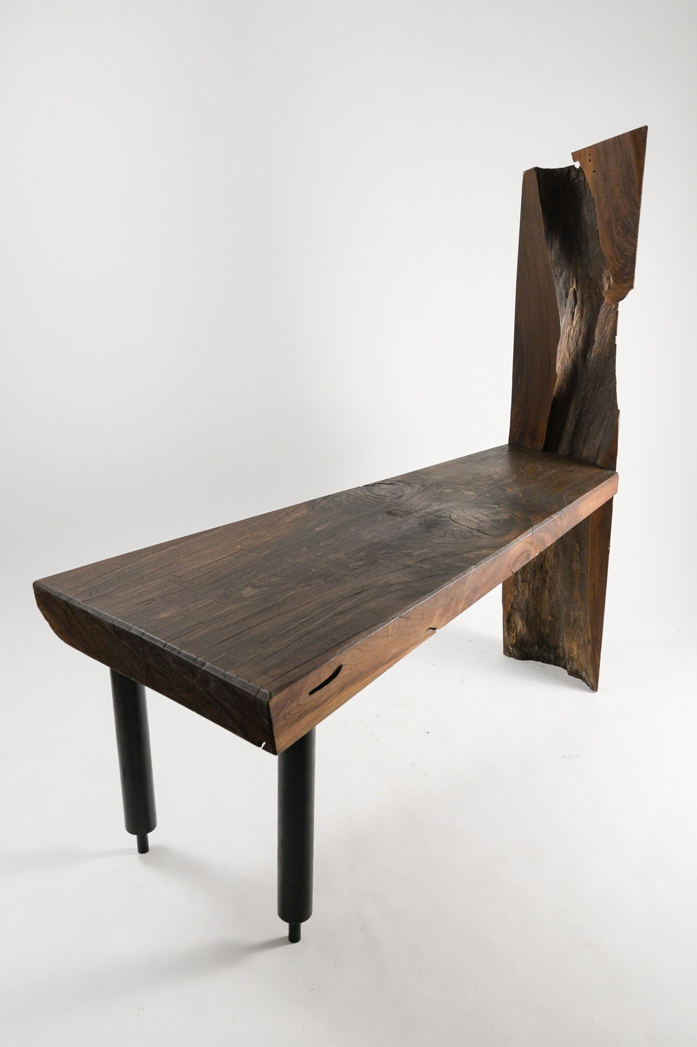 Handcrafted Live Edge Table with Sculptural Element / スカルプチュアル・ライブエッジ テーブル