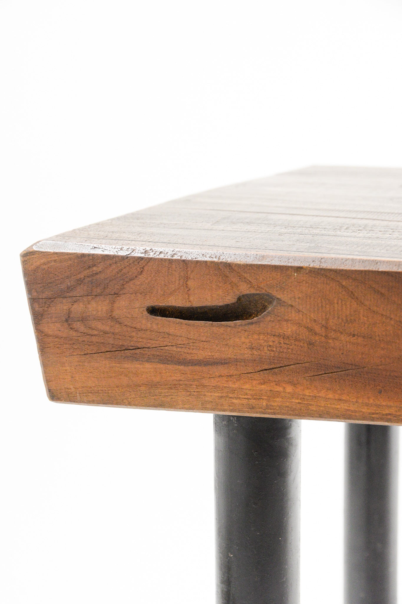 Handcrafted Live Edge Table with Sculptural Element / スカルプチュアル・ライブエッジ テーブル