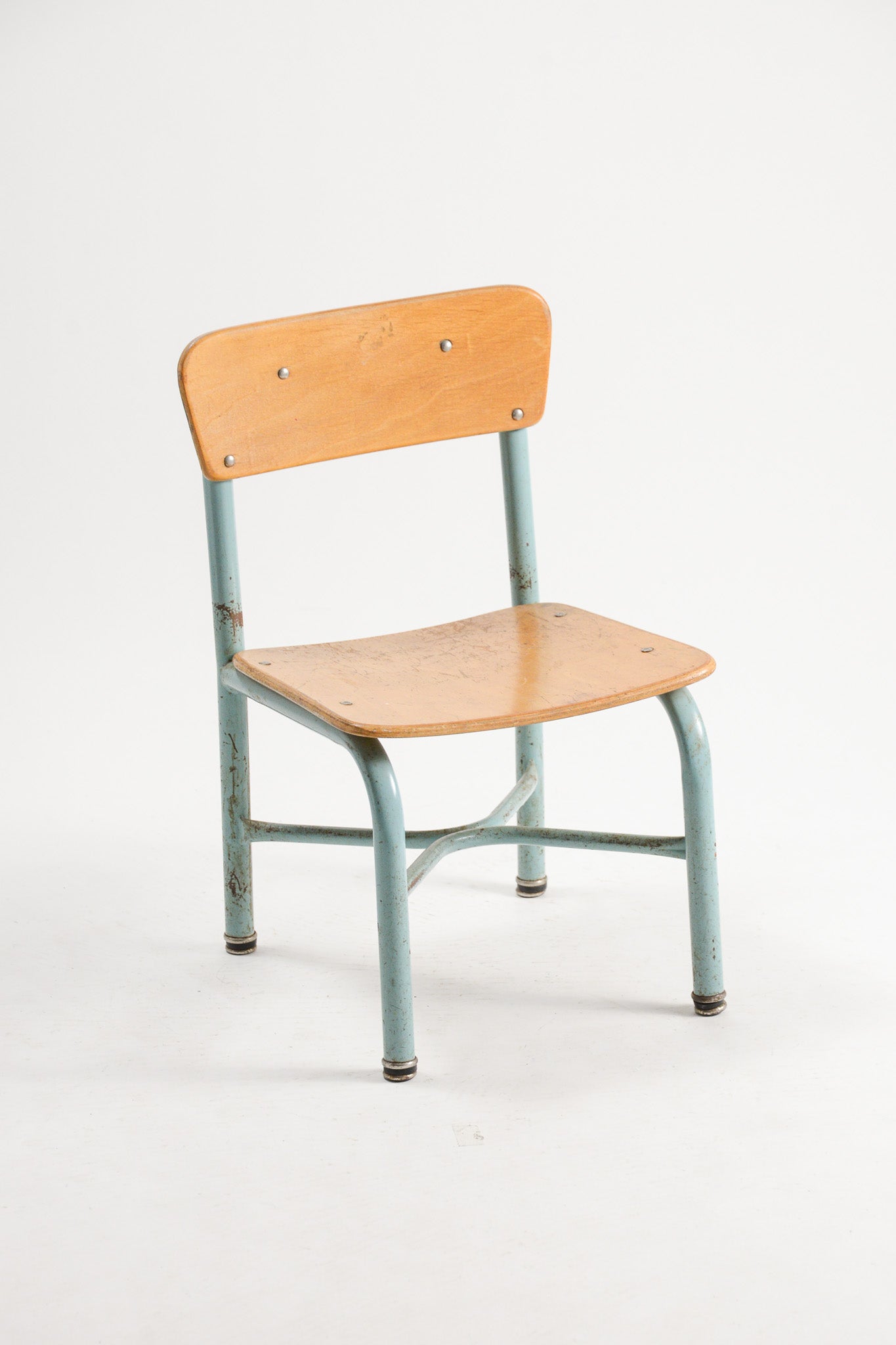 Blue Tubular Frame Kids Chair / ブルーパイプ キッズチェア