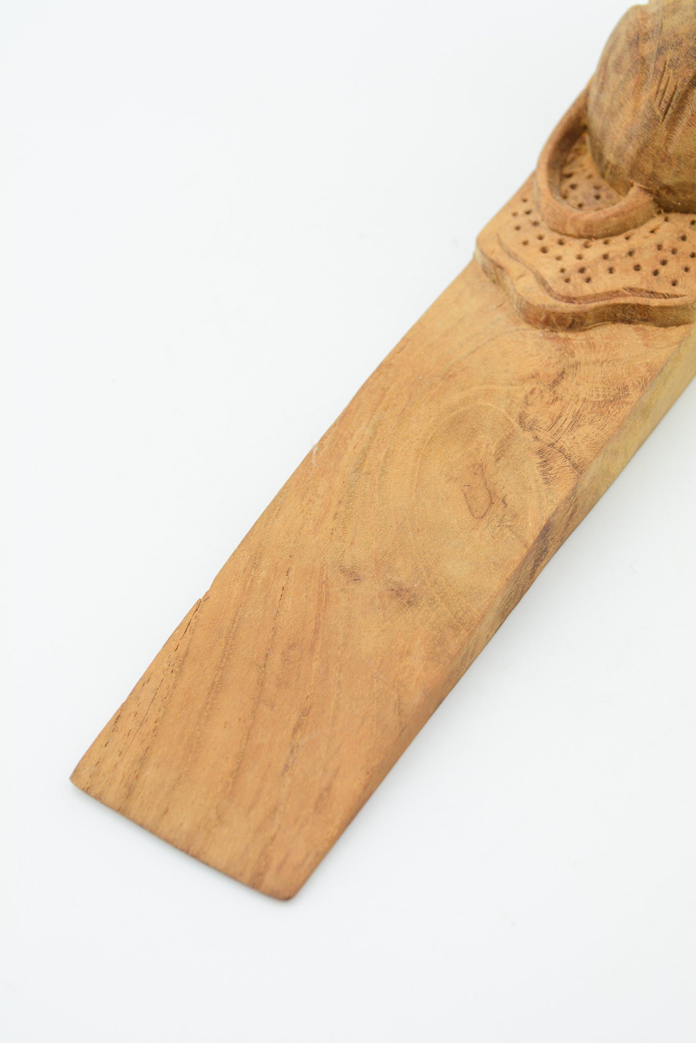 木彫りのネズミのドアストッパー / Wooden Mouse Door Stopper