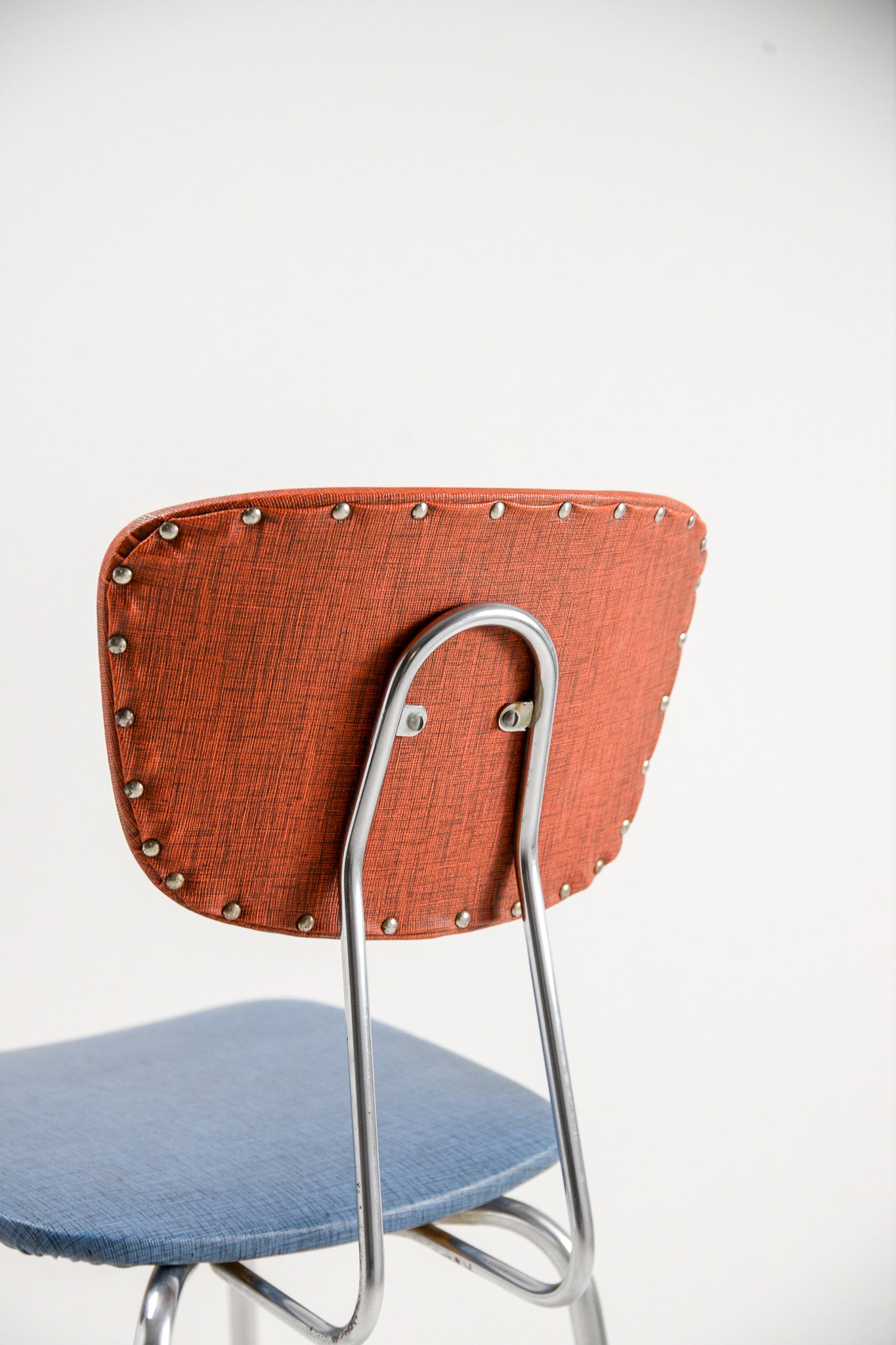 Red & Blue Fabric Side Chair / 赤×ブルー ファブリックチェア