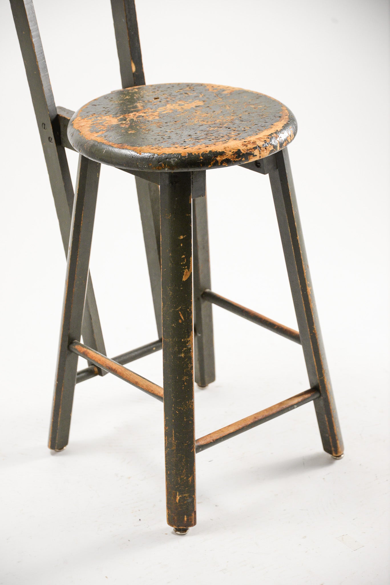 レトロ　ハイスツール　ビンテージ Vintage Wooden High Stool / ヴィンテージ 木製ハイスツール – STORE