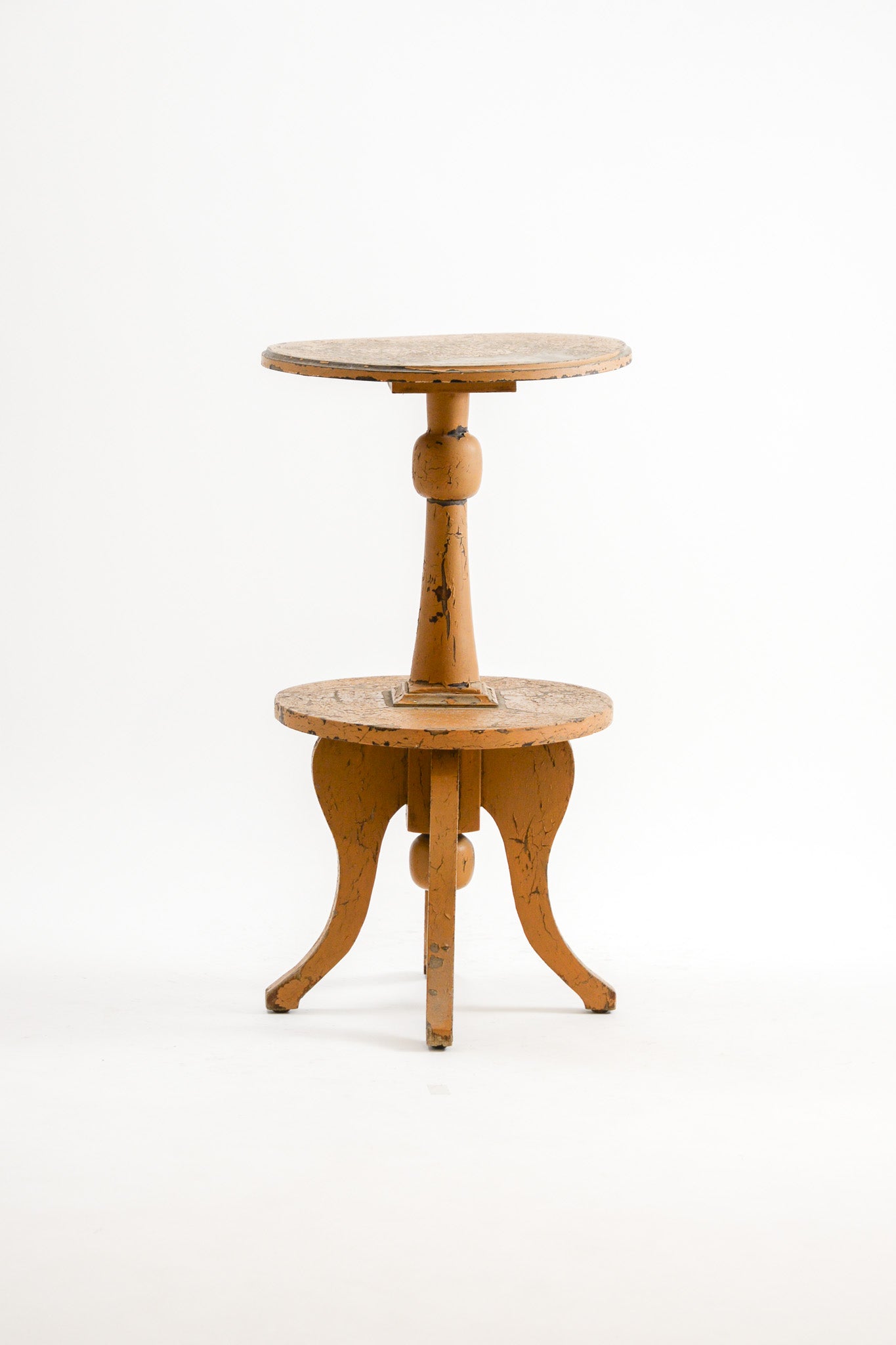 Two-tier Wooden Side Table / 2段サイドテーブル