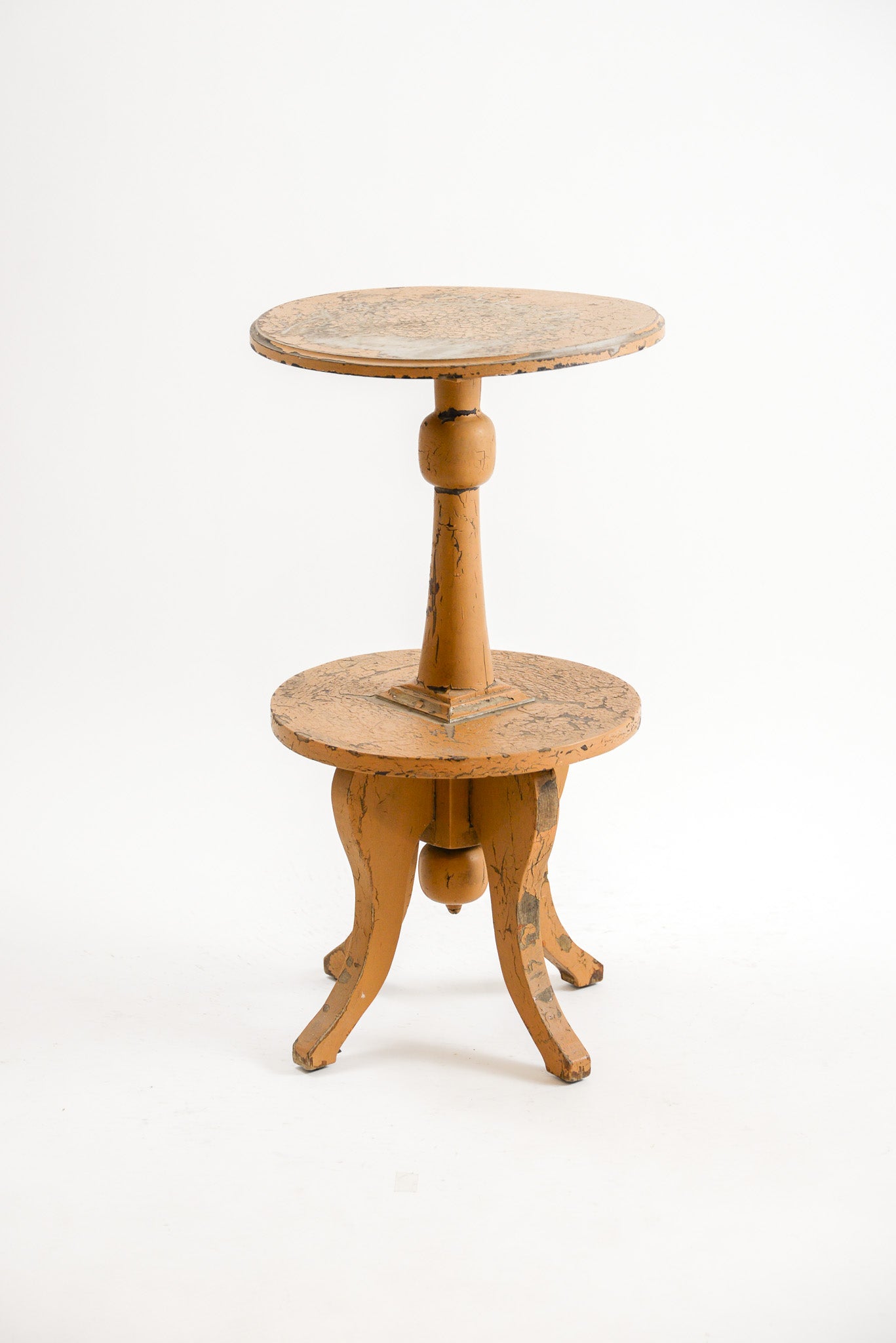 Two-tier Wooden Side Table / 2段サイドテーブル