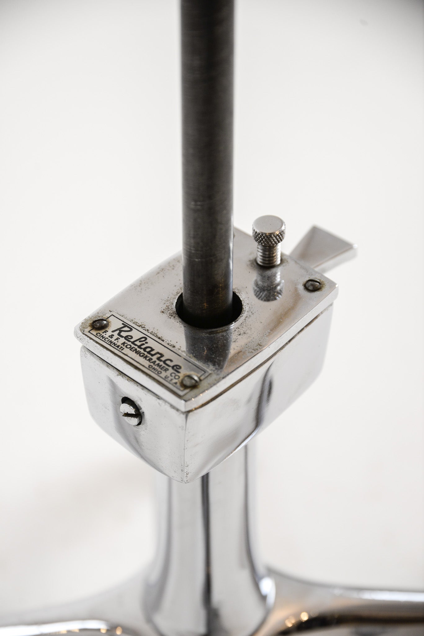 Adjustable Chrome Caster Stool by F&F Koenigkramer  / 昇降式クローム脚キャスター付スツール