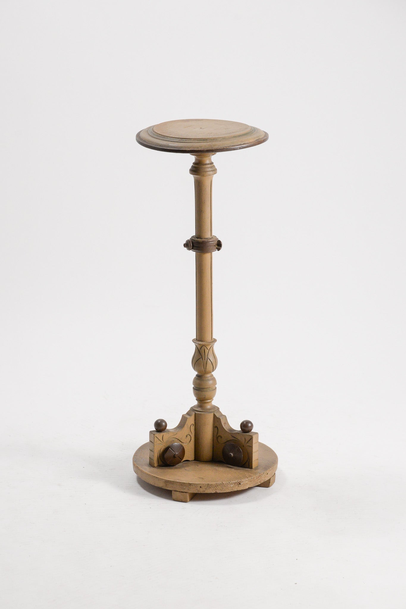 Round Wood Slat Flower Stand / 丸天板ディスプレイスタンド