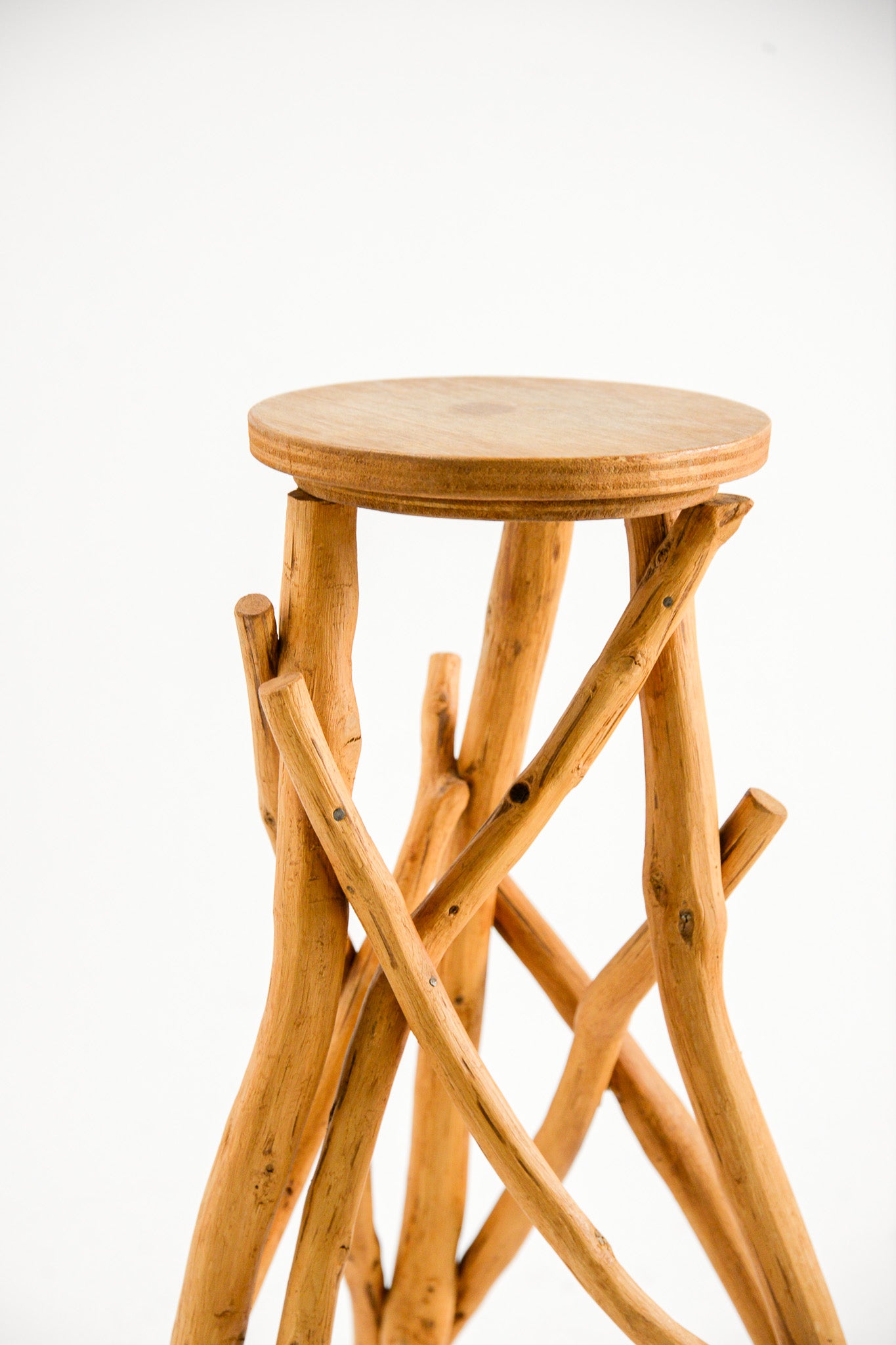 Driftwood Style Wooden Side Table / 流木 木製サイドテーブル