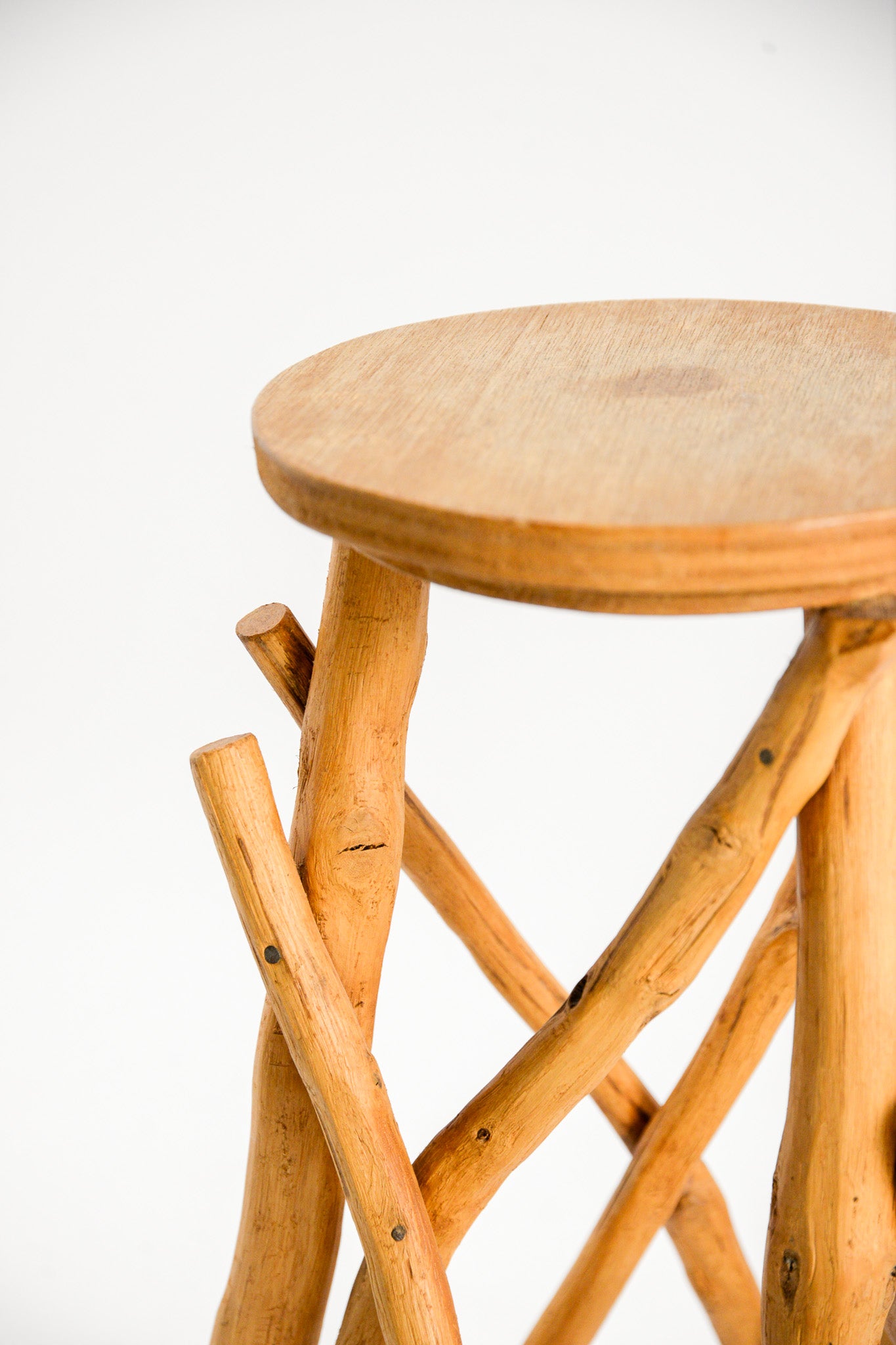 Driftwood Style Wooden Side Table / 流木 木製サイドテーブル