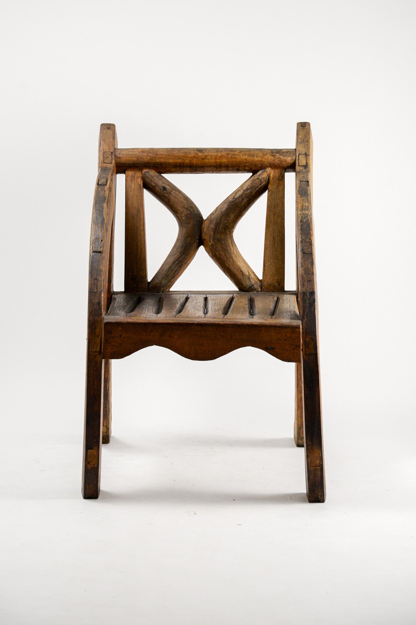 Folk Art Wooden Chair / フォークアート ウッドチェア