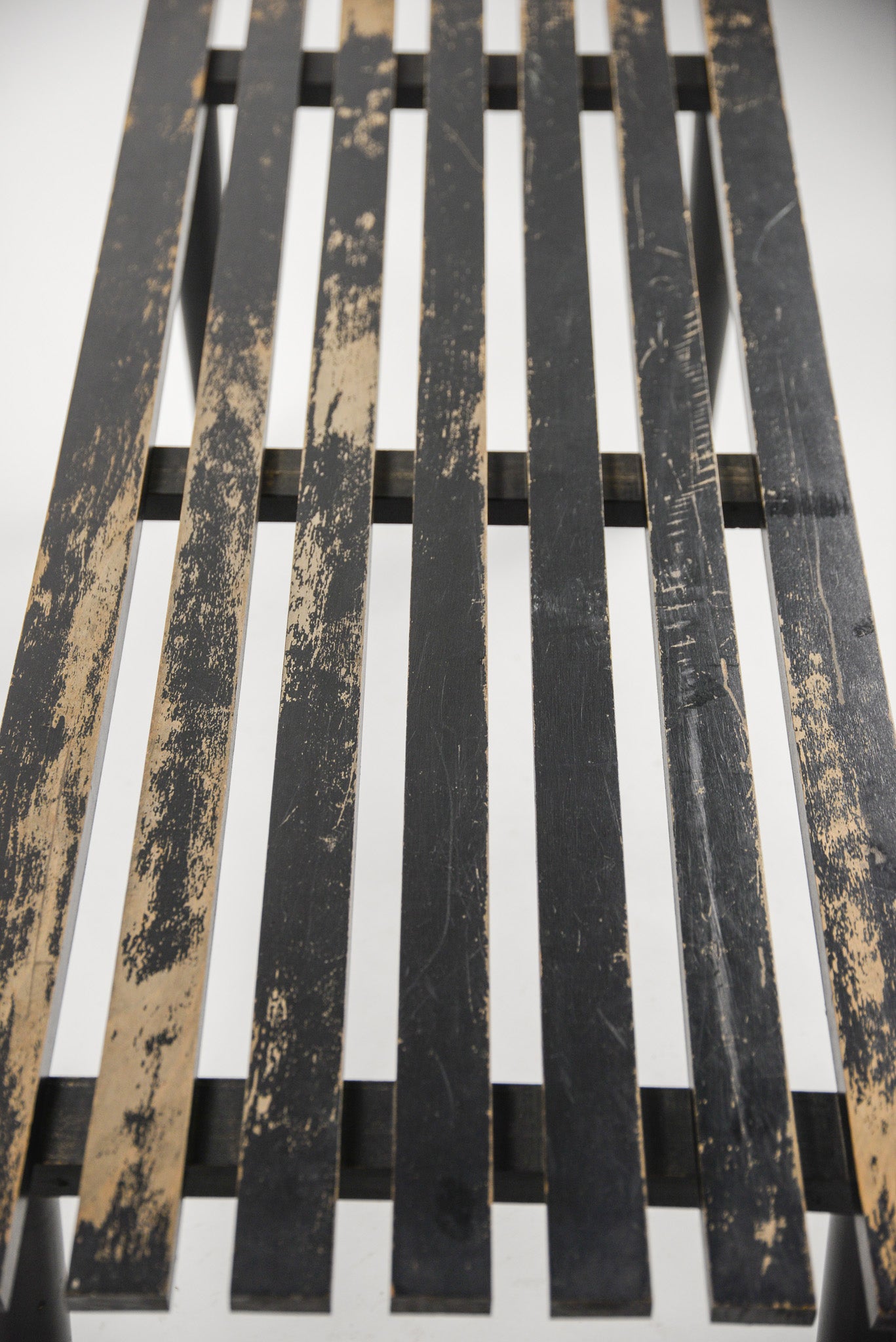 Black Wooden Coffee Table / ブラックペイント ウッド コーヒーテーブル