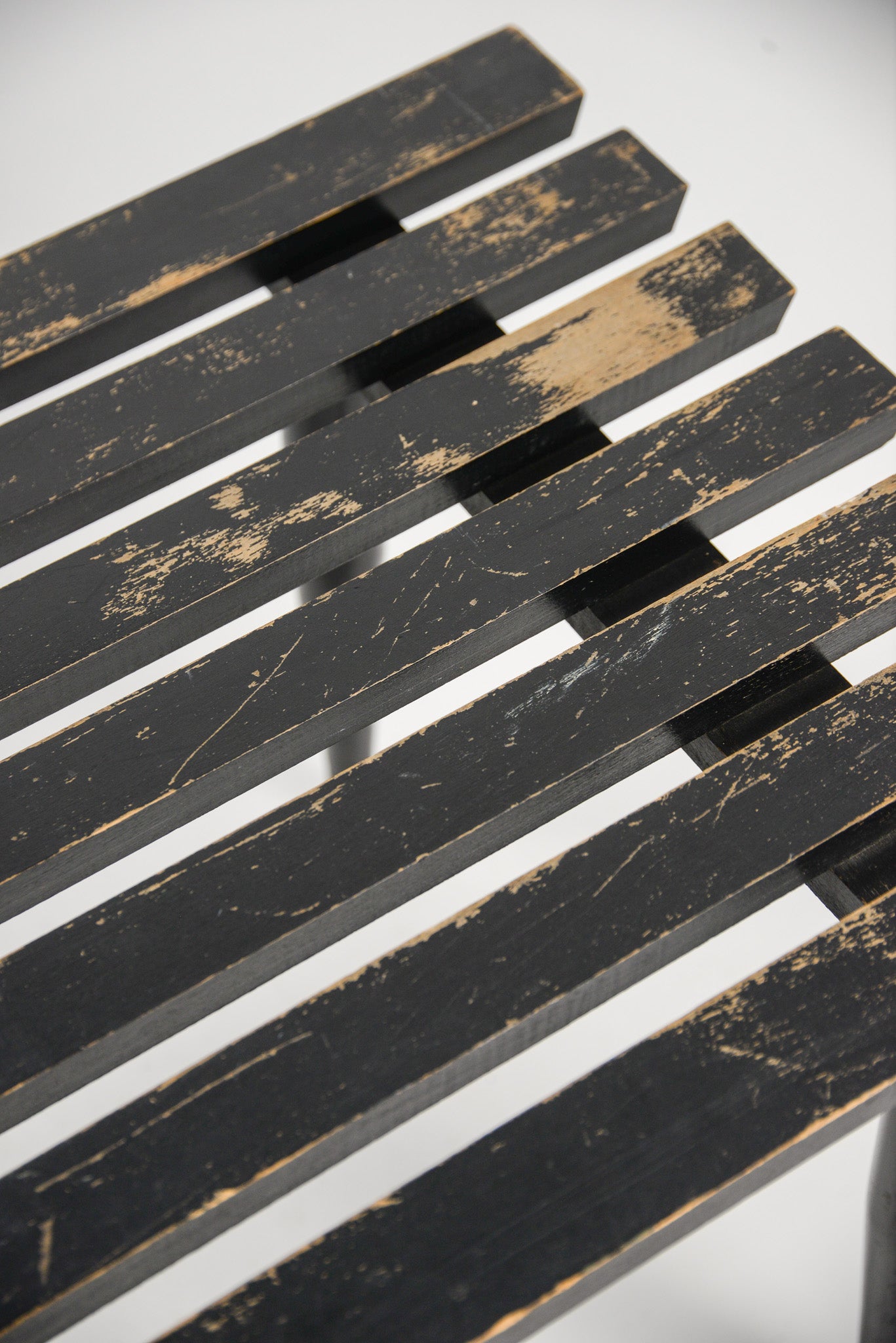 Black Wooden Coffee Table / ブラックペイント ウッド コーヒーテーブル