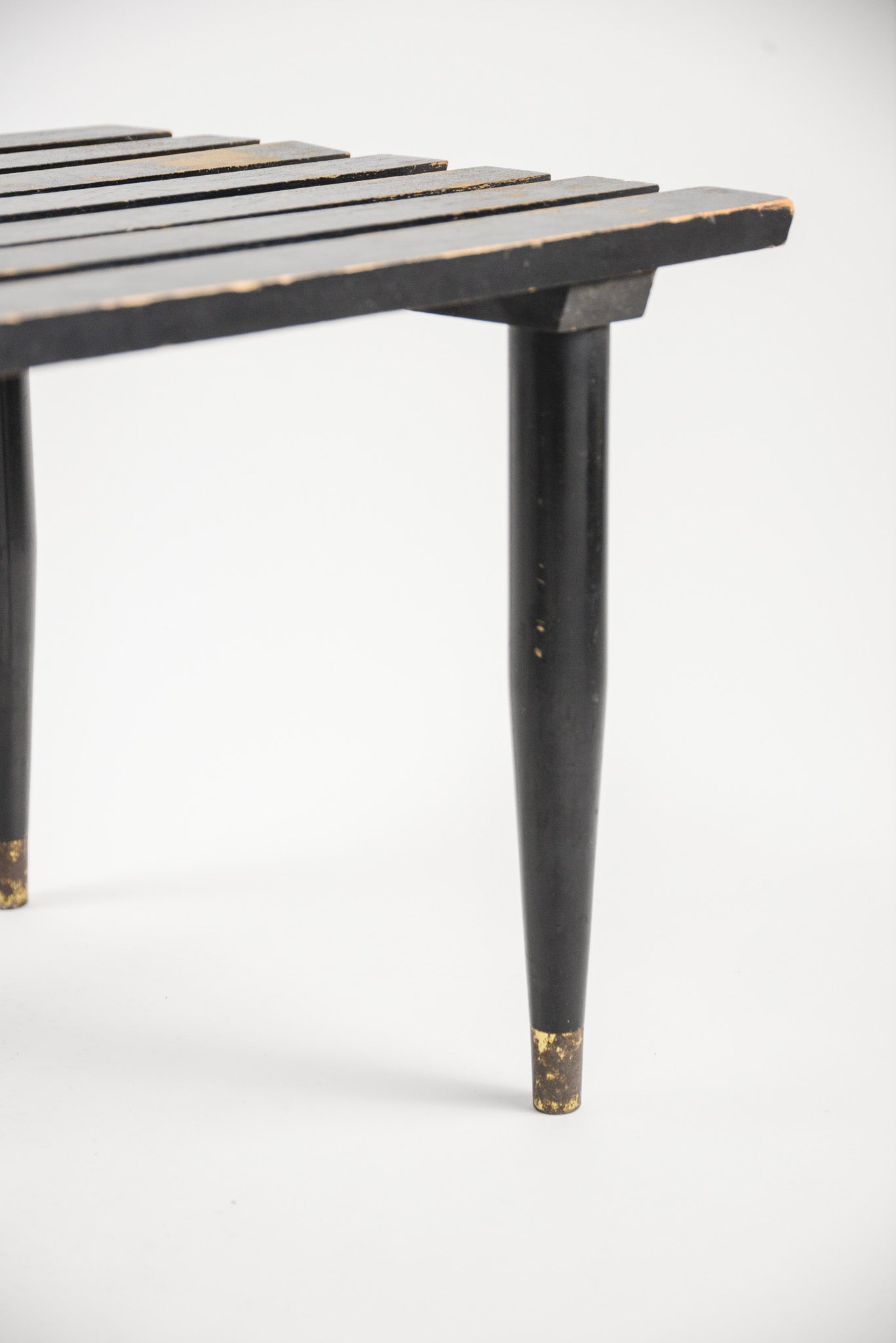 Black Wooden Coffee Table / ブラックペイント ウッド コーヒーテーブル