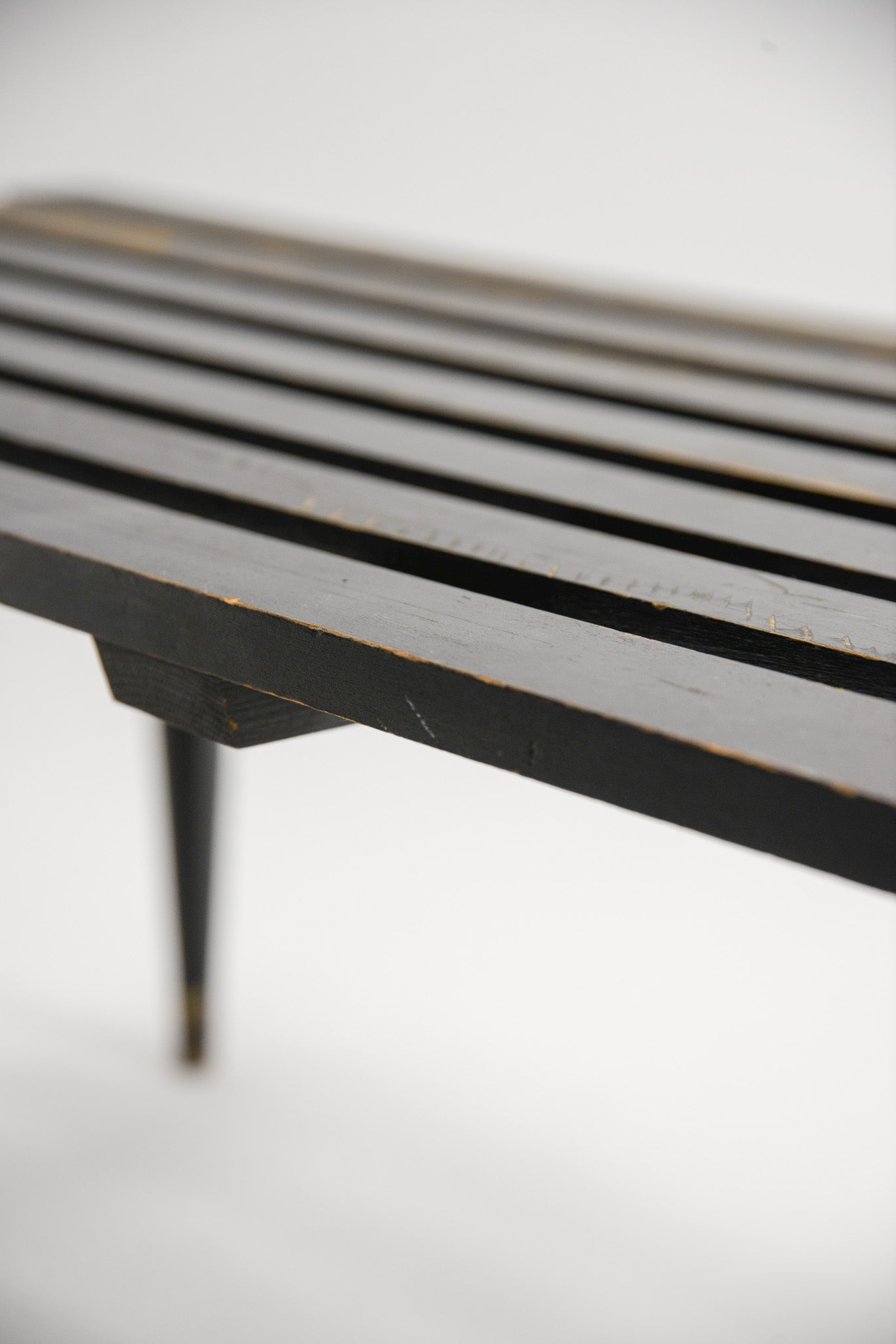 Black Wooden Coffee Table / ブラックペイント ウッド コーヒーテーブル