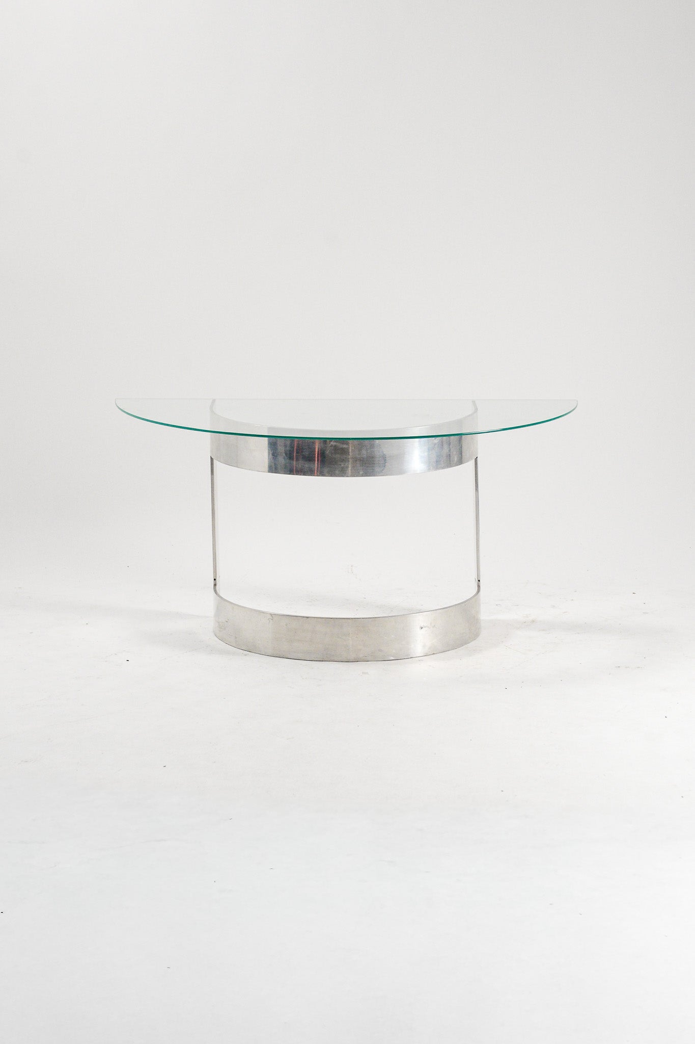 Semicircle Glass Top Table / 半円ガラストップテーブル