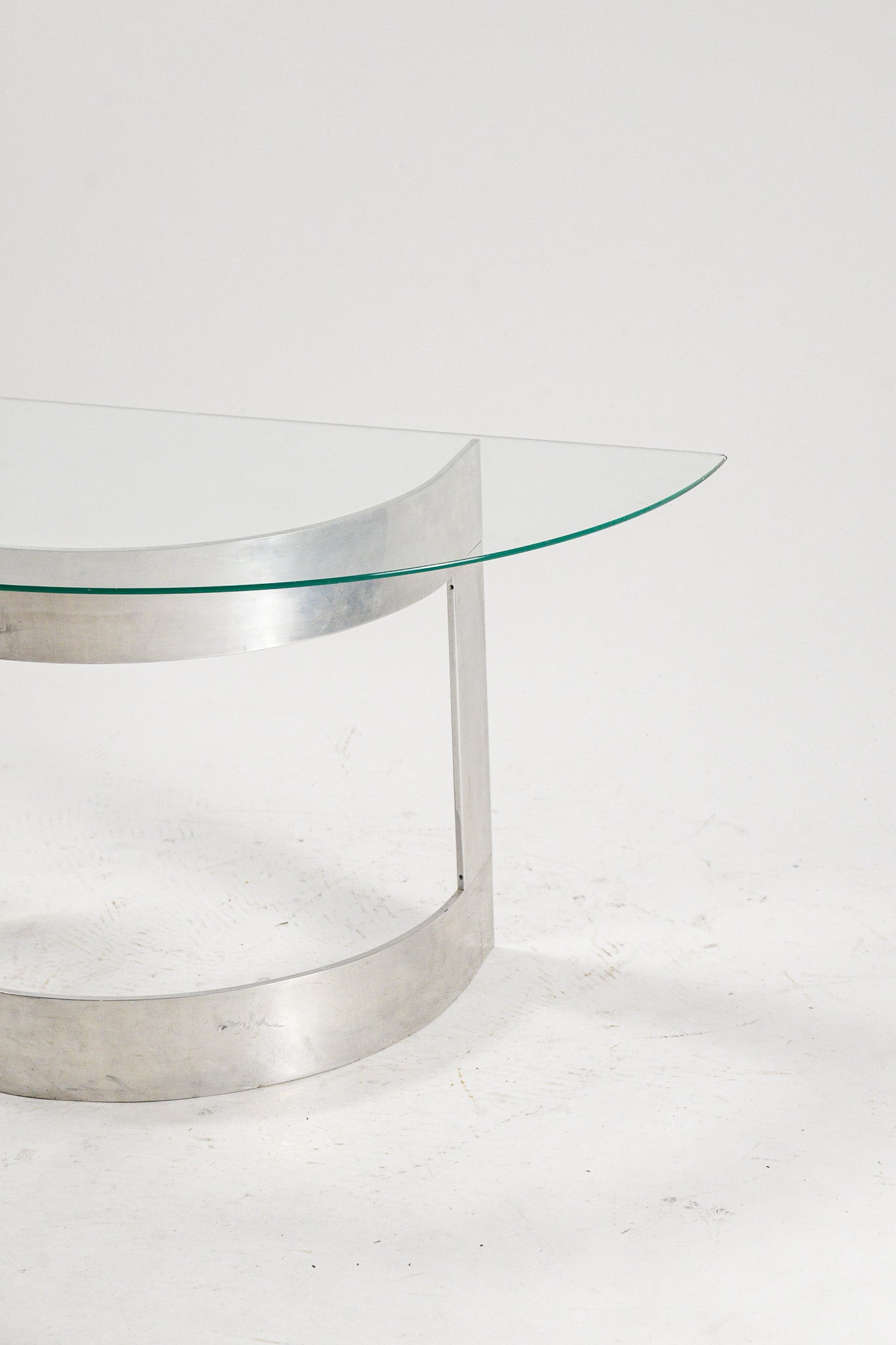 Semicircle Glass Top Table / 半円ガラストップテーブル
