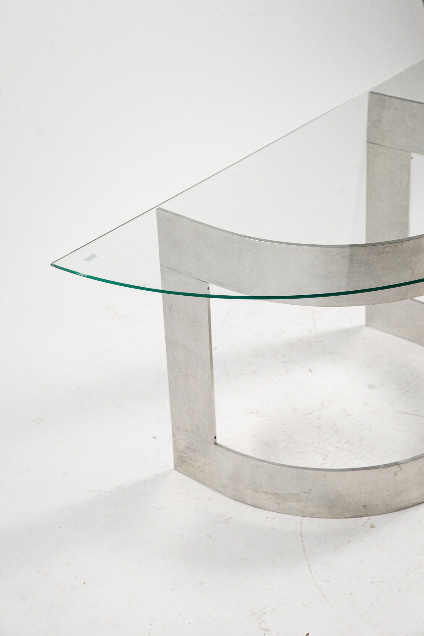 Semicircle Glass Top Table / 半円ガラストップテーブル