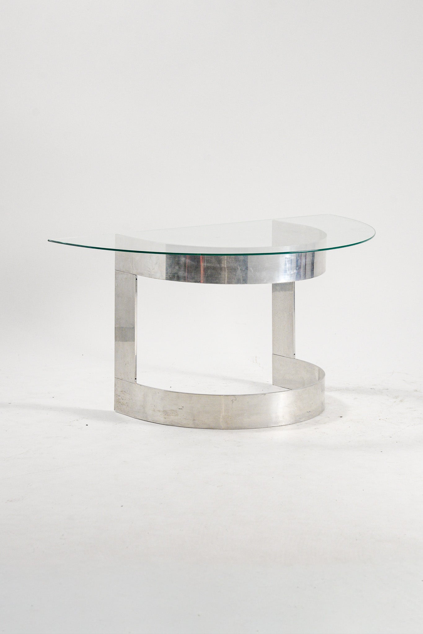 Semicircle Glass Top Table / 半円ガラストップテーブル – STORE IN