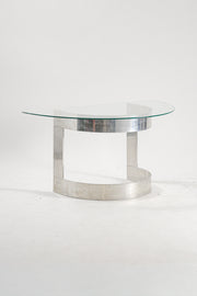 Semicircle Glass Top Table / 半円ガラストップテーブル