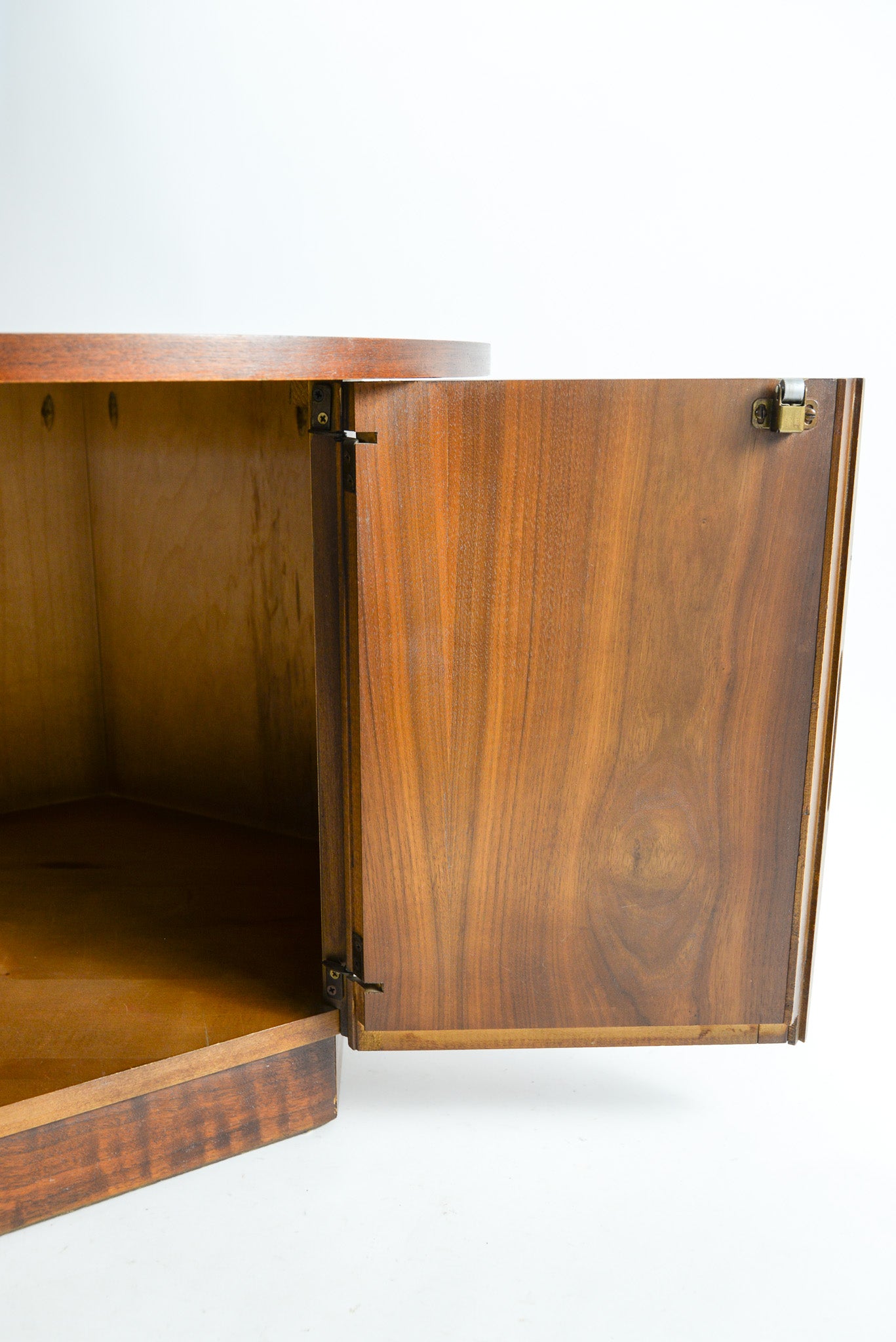 Round Side Table Octagon Base "LANE " / ウッドラウンドテーブル（LANE社製）