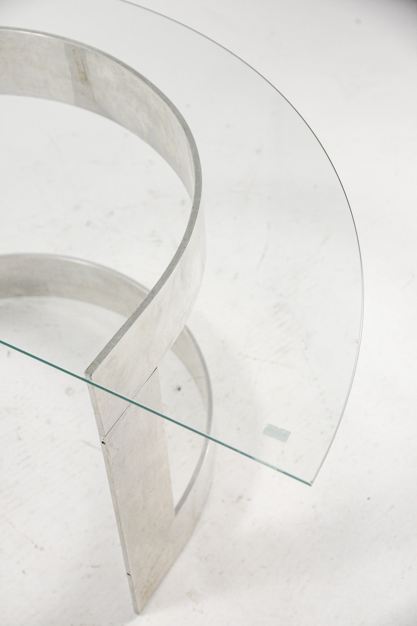 Semicircle Glass Top Table / 半円ガラストップテーブル