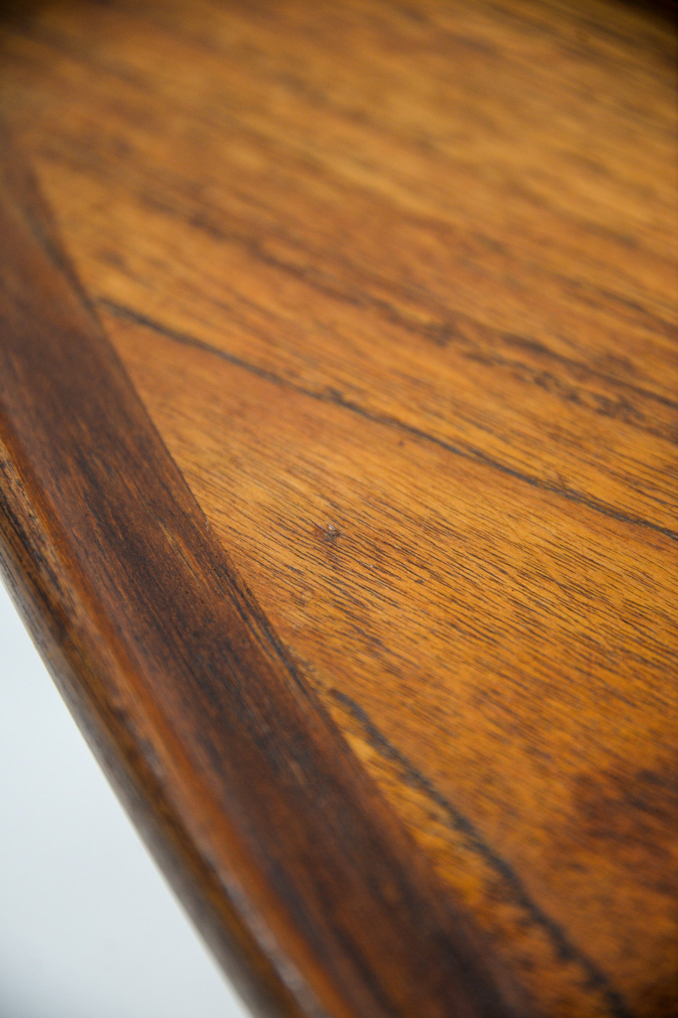 Triangular Coffee Table with Cane Shelf by Johannes Andersen / ヨハネス・アンデルセン 三角形コーヒーテーブル（ラタン棚付き）