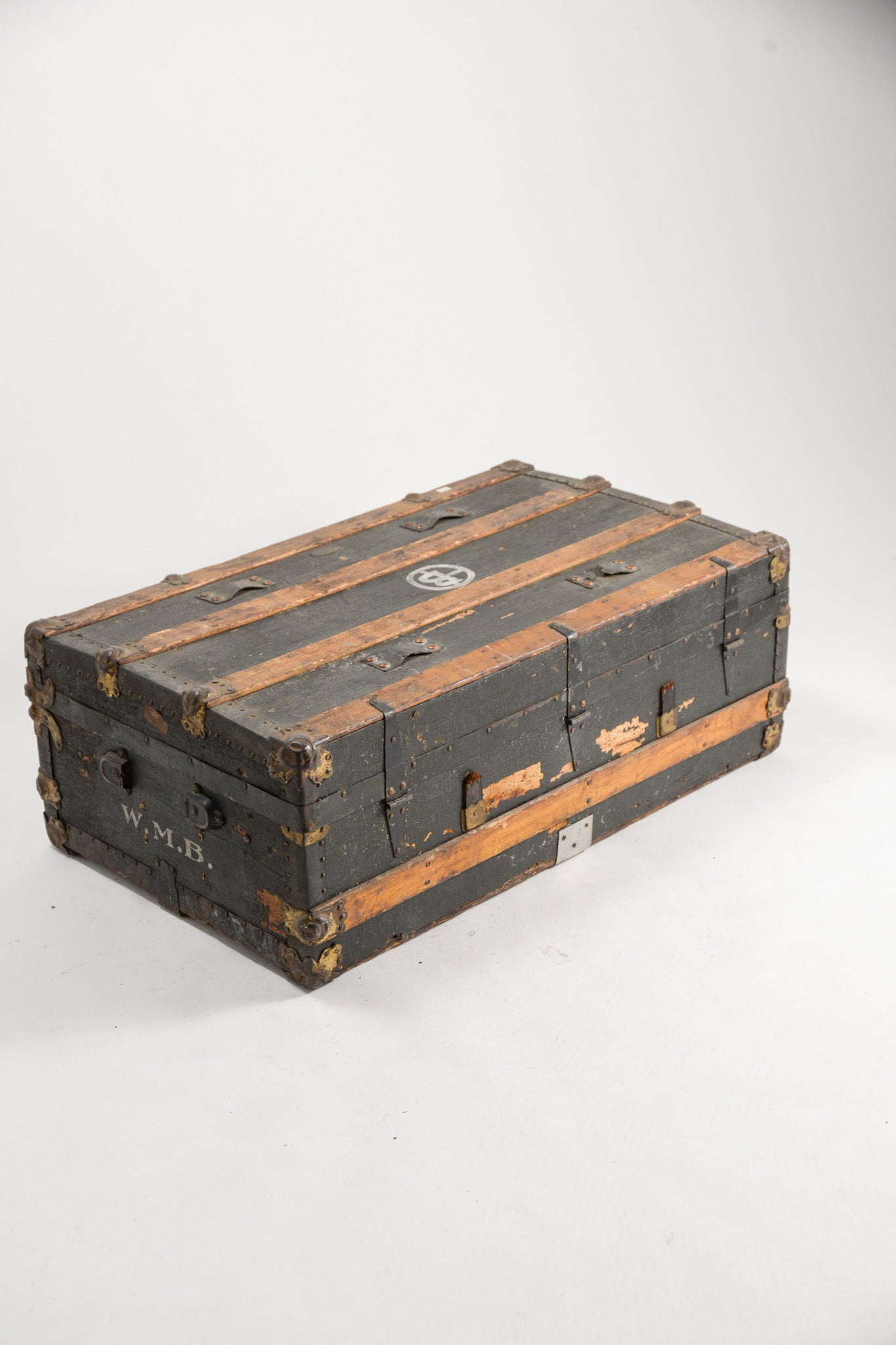 木製 トランク箱 【クマクマ】 Vintage Black Steam Trunk / 黒トランク – STORE IN FACTORY Online