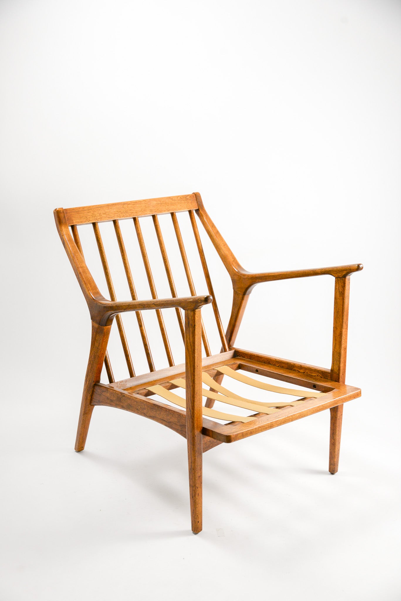 Wooden Arm Fabric Chair / 木製アームファブリックチェア