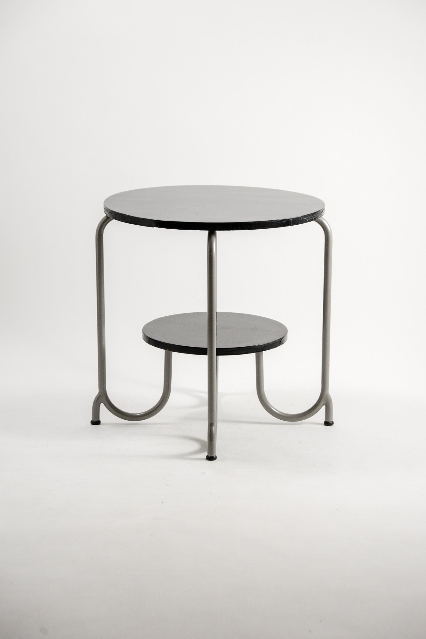 Black & Grey Round Table / 黒×グレー脚円卓