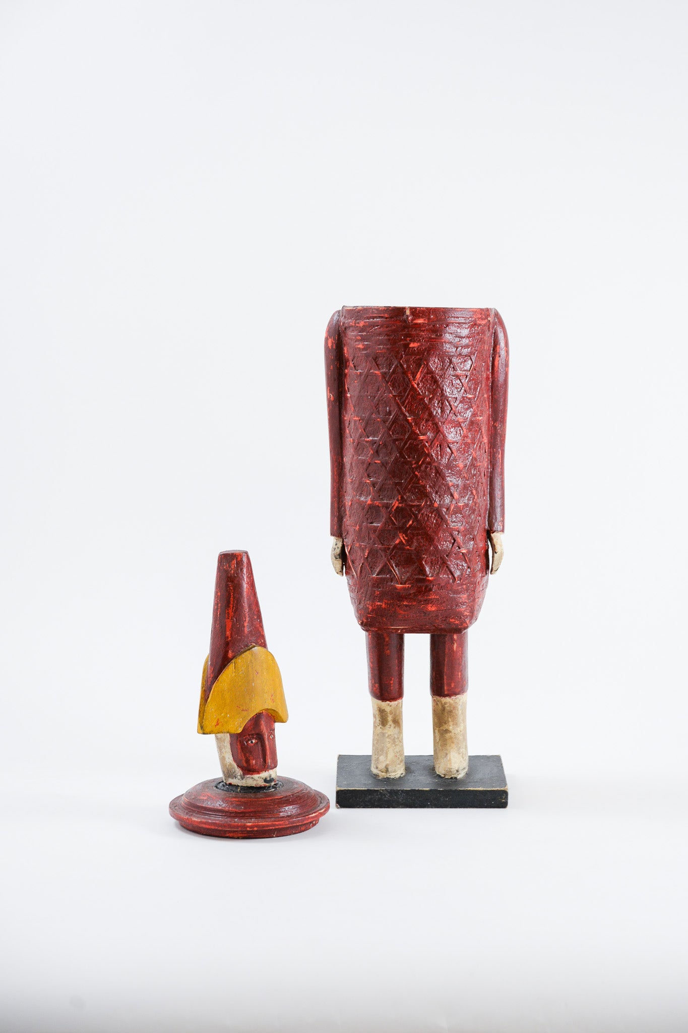 Red Human-shaped Container / 赤い人の容器オブジェ