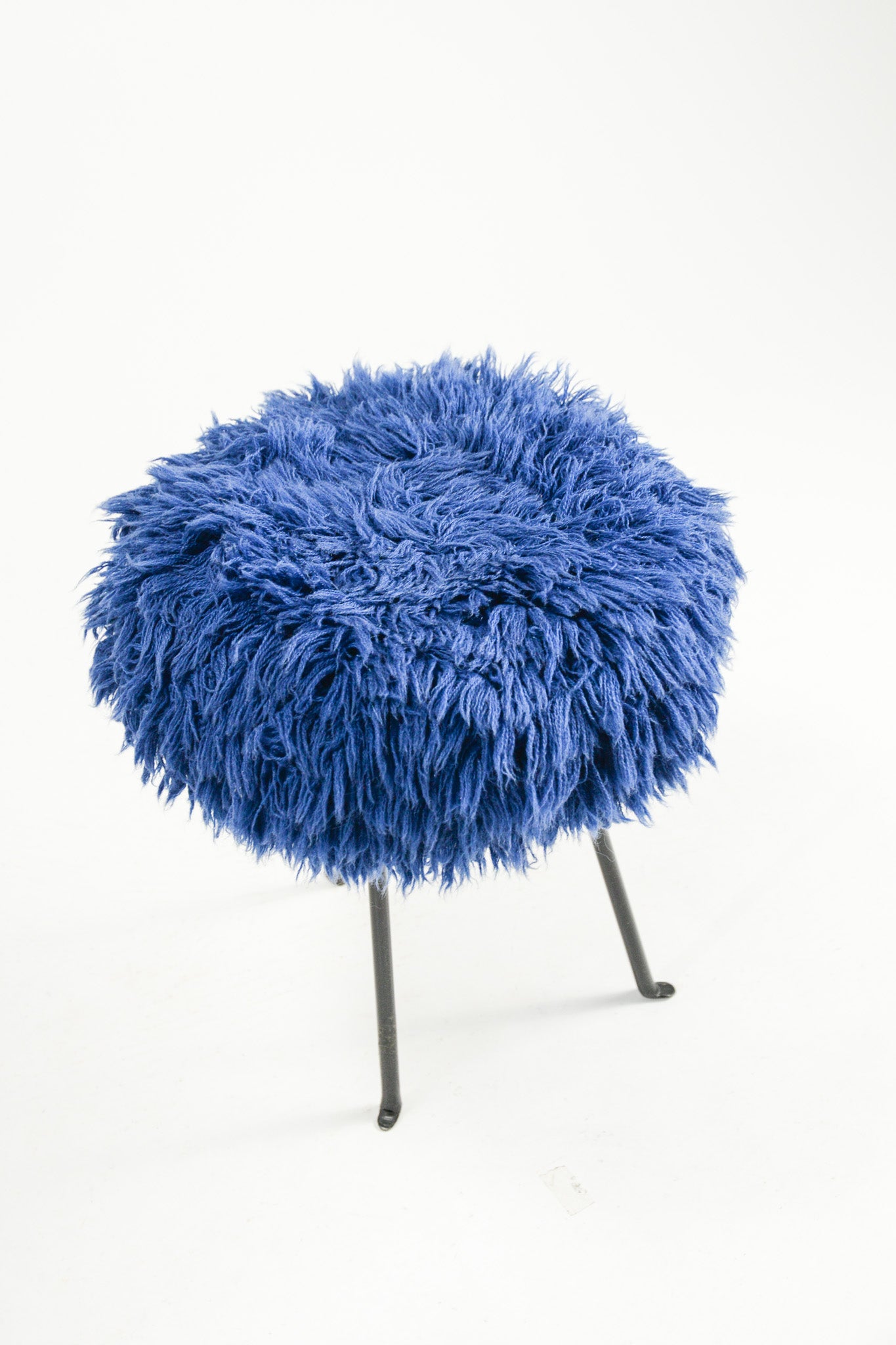 MOFU MOFU Stool (Blue x Black) / モフモフスツール (青×黒)