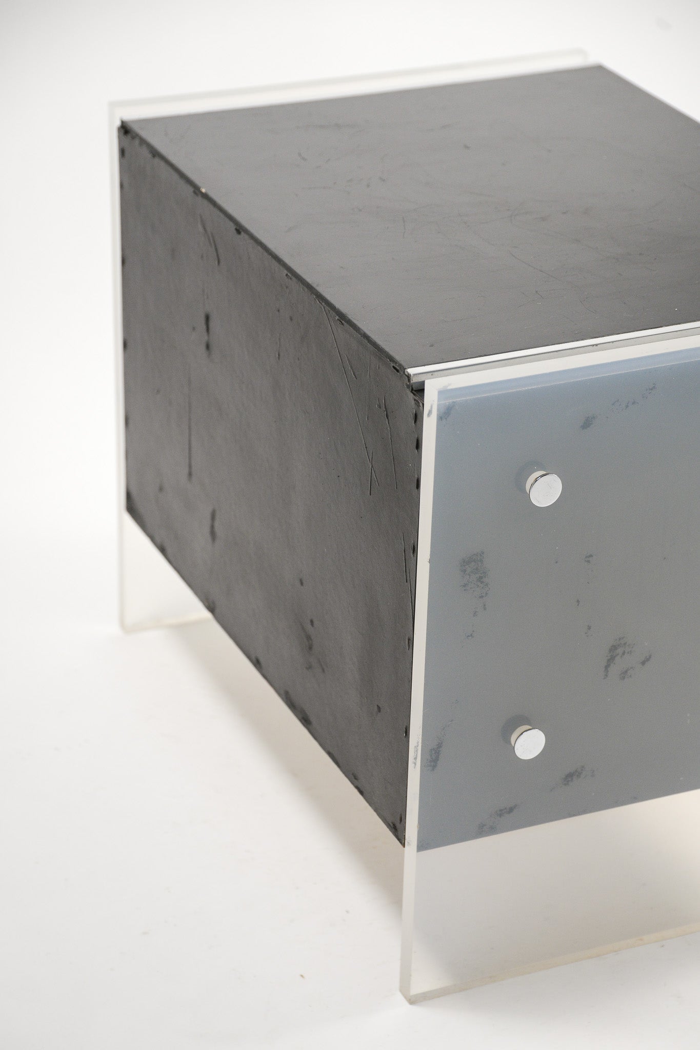 Lucite Drawer Side Table / アクリル引き出し付き サイドテーブル