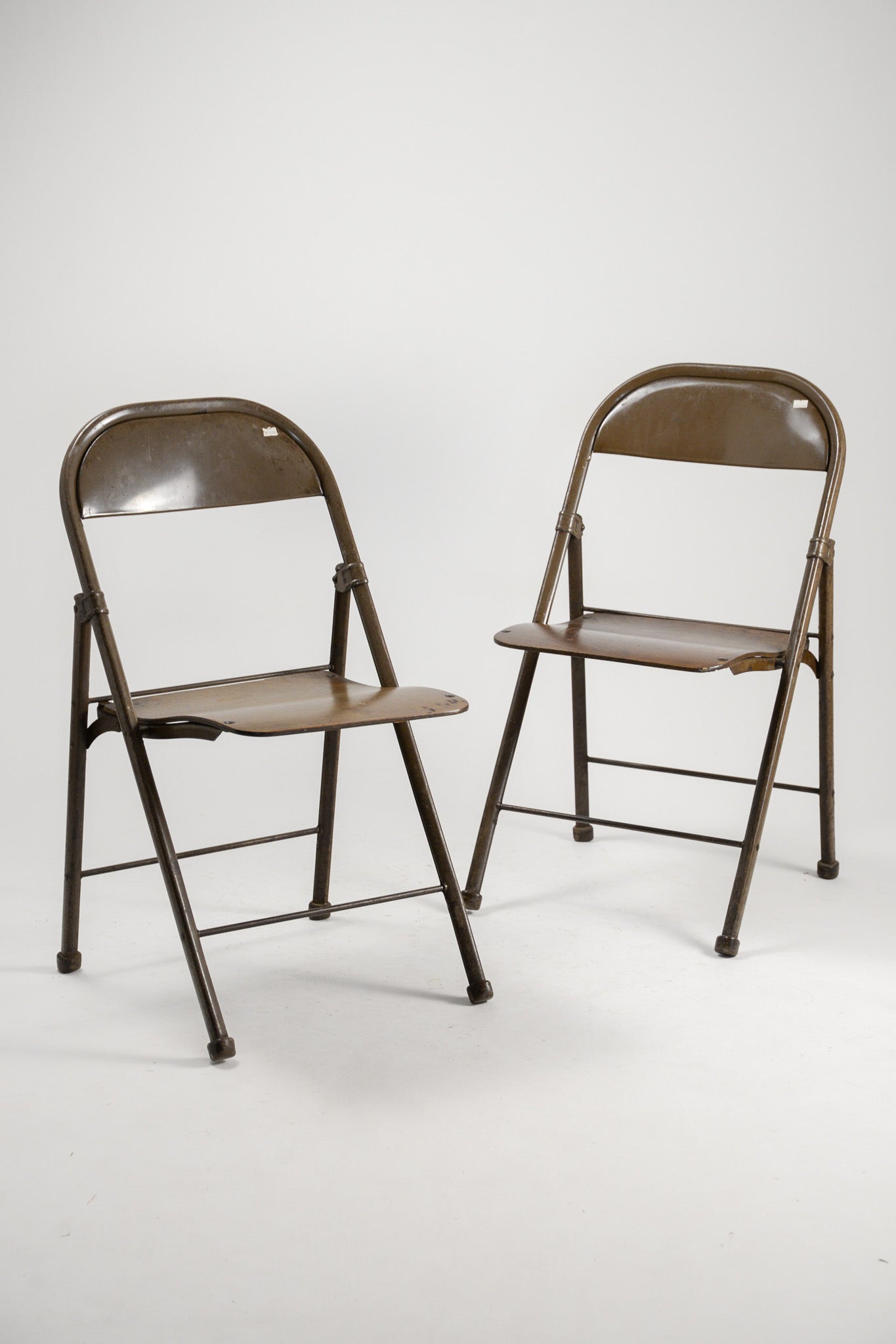 Folding Chair with Wood Seat & Metal Frame / 木座面×メタル 折りたたみイス