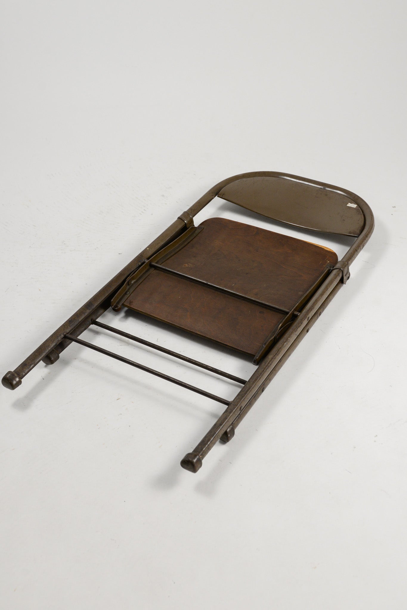 Folding Chair with Wood Seat & Metal Frame / 木座面×メタル 折りたたみイス